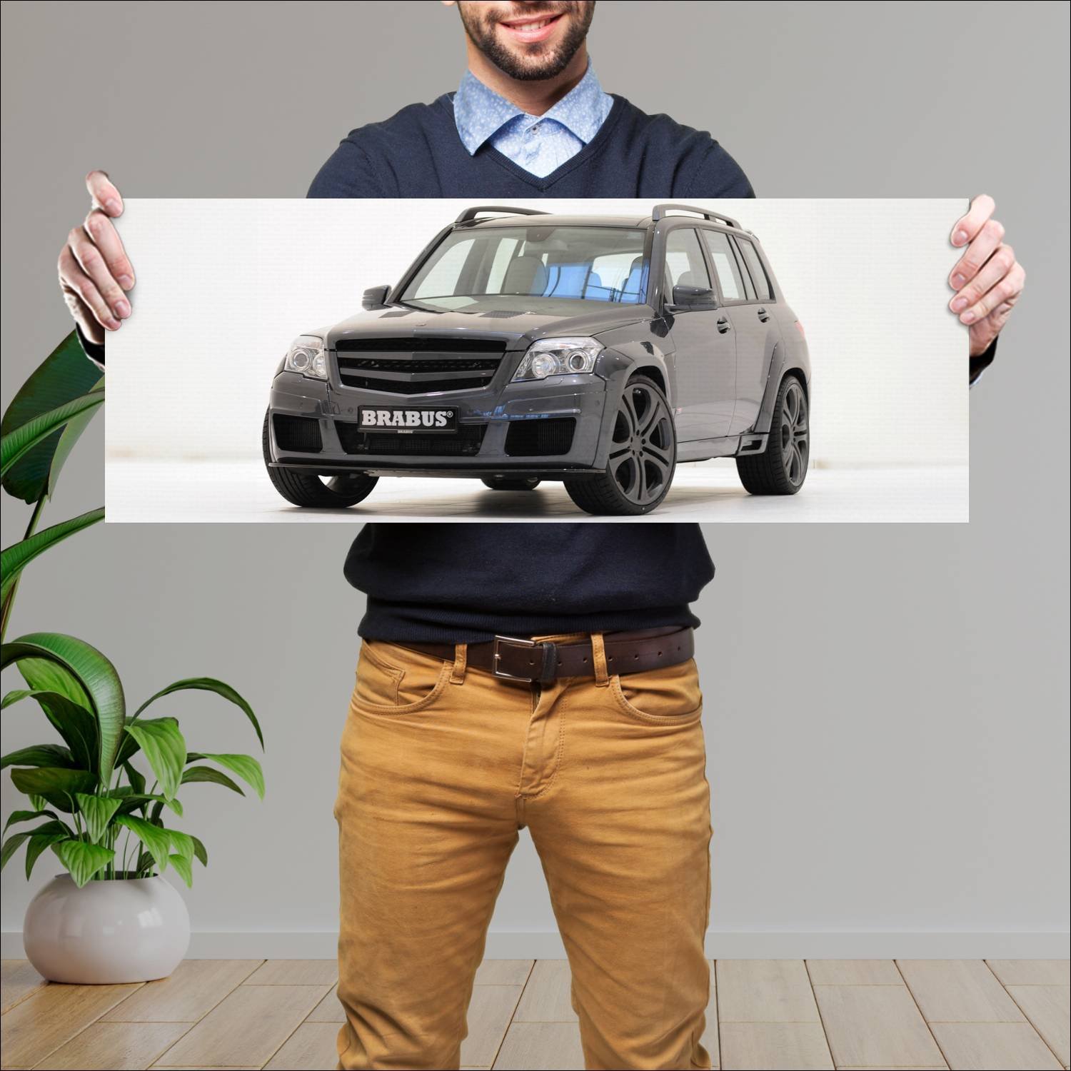 Cuadro grande 30x80cm 2009 brabus glk v12 based on 644 Mercedes Benz