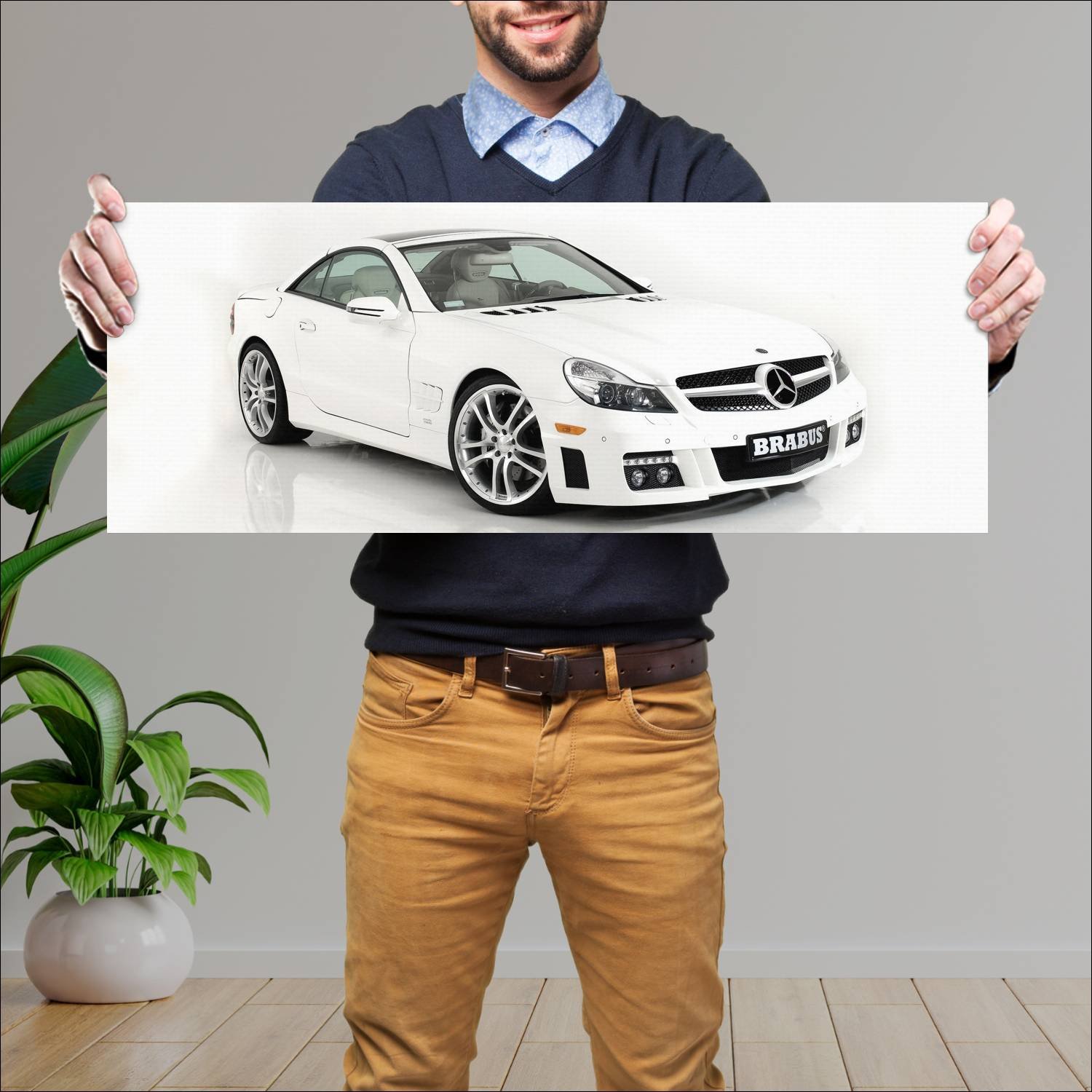Cuadro grande 30x80cm 2009 brabus s v12 r based on 646 Mercedes Benz
