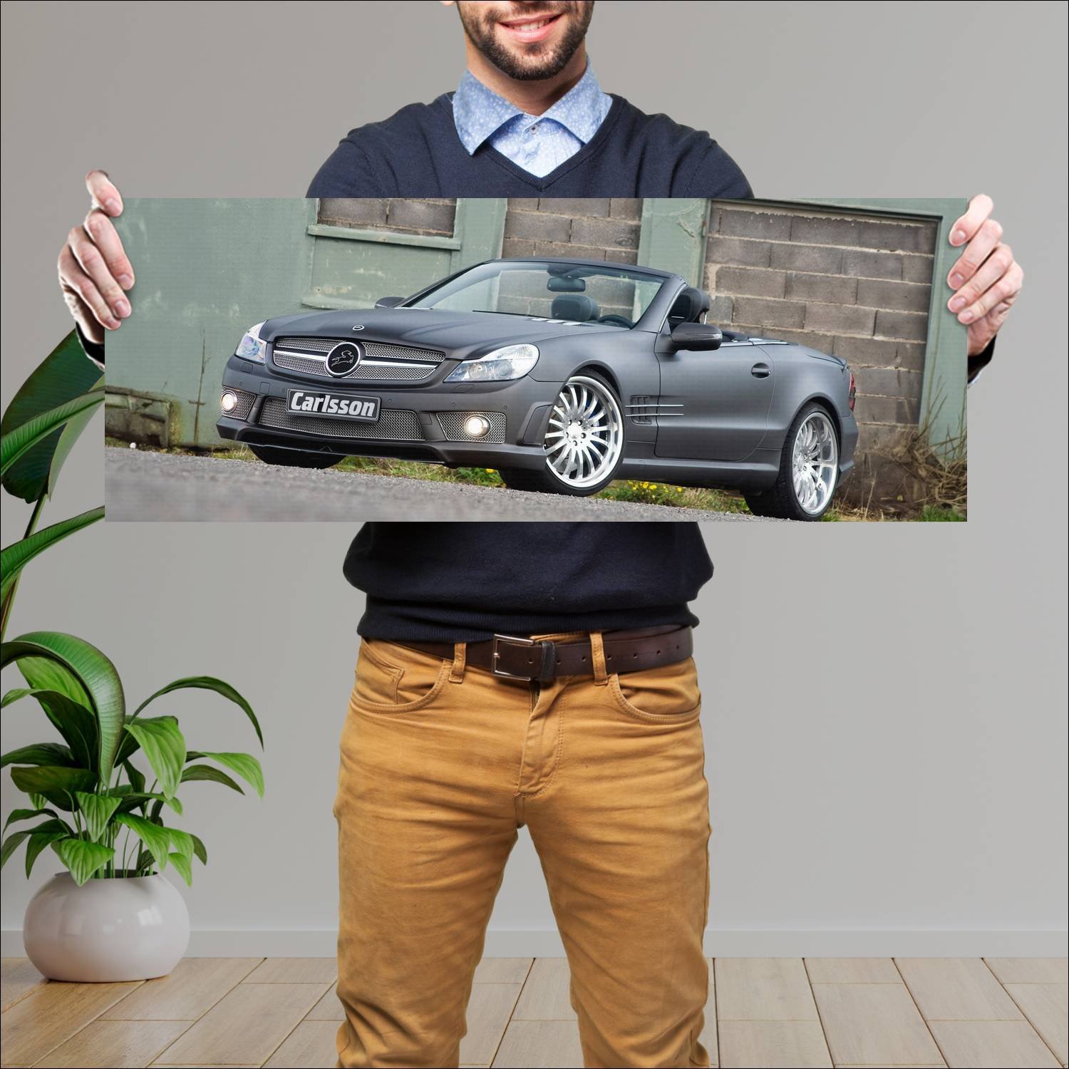 Cuadro grande 30x80cm 2009 carlsson ck 63 rs based 649 Mercedes Benz