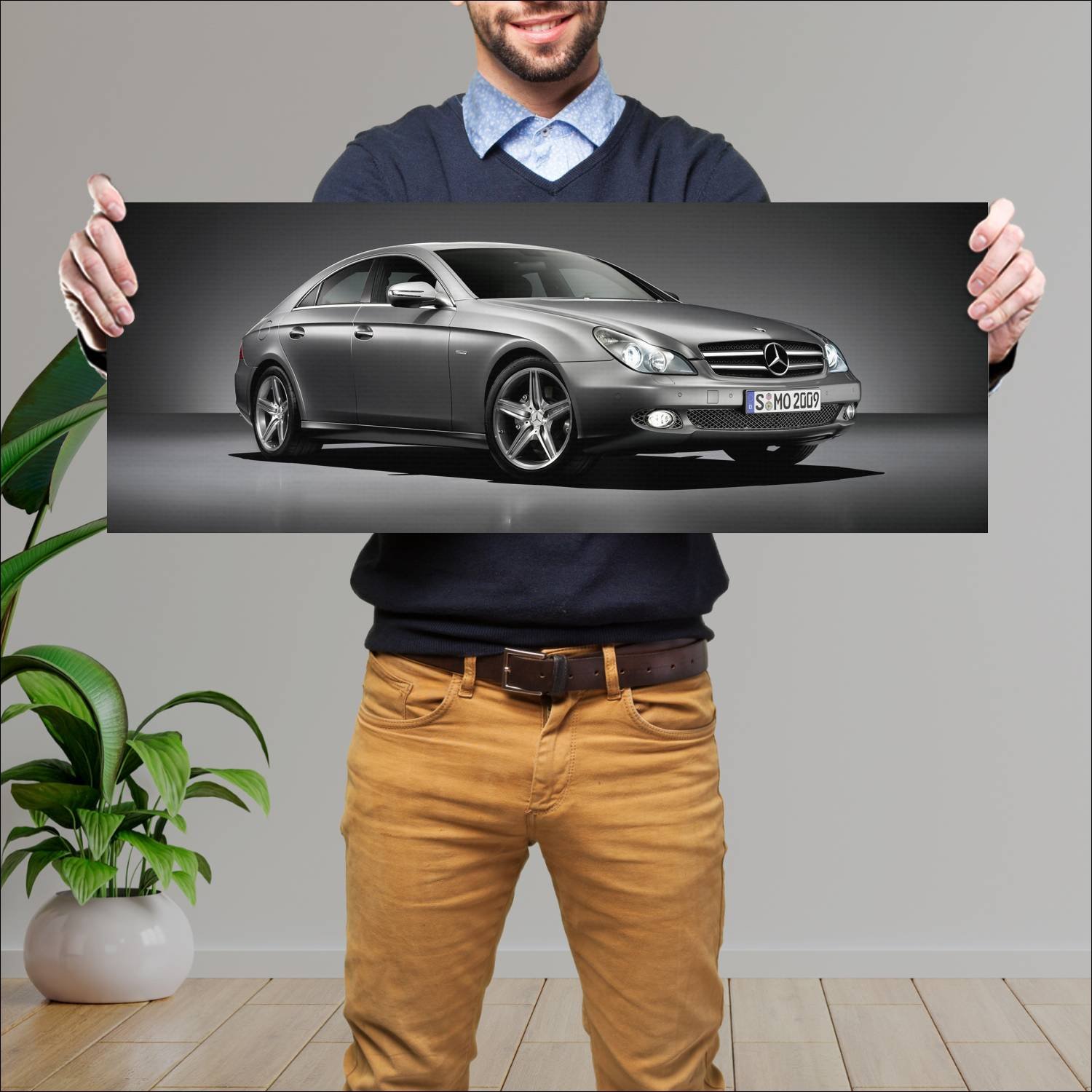 Cuadro grande 30x80cm 2009 mercedes benz cls class 658 Mercedes Benz