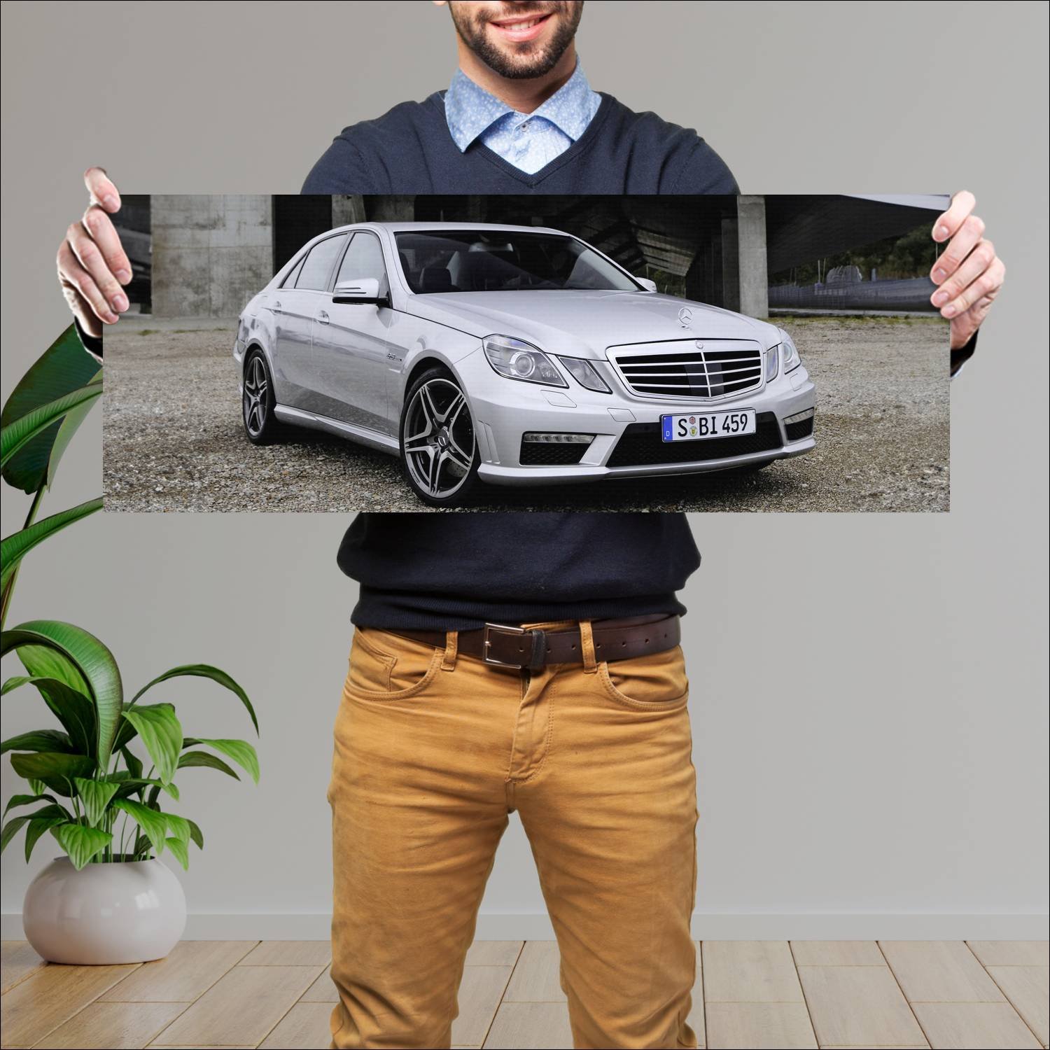 Cuadro grande 30x80cm 2009 mercedes benz e 63 amg 662 Mercedes Benz