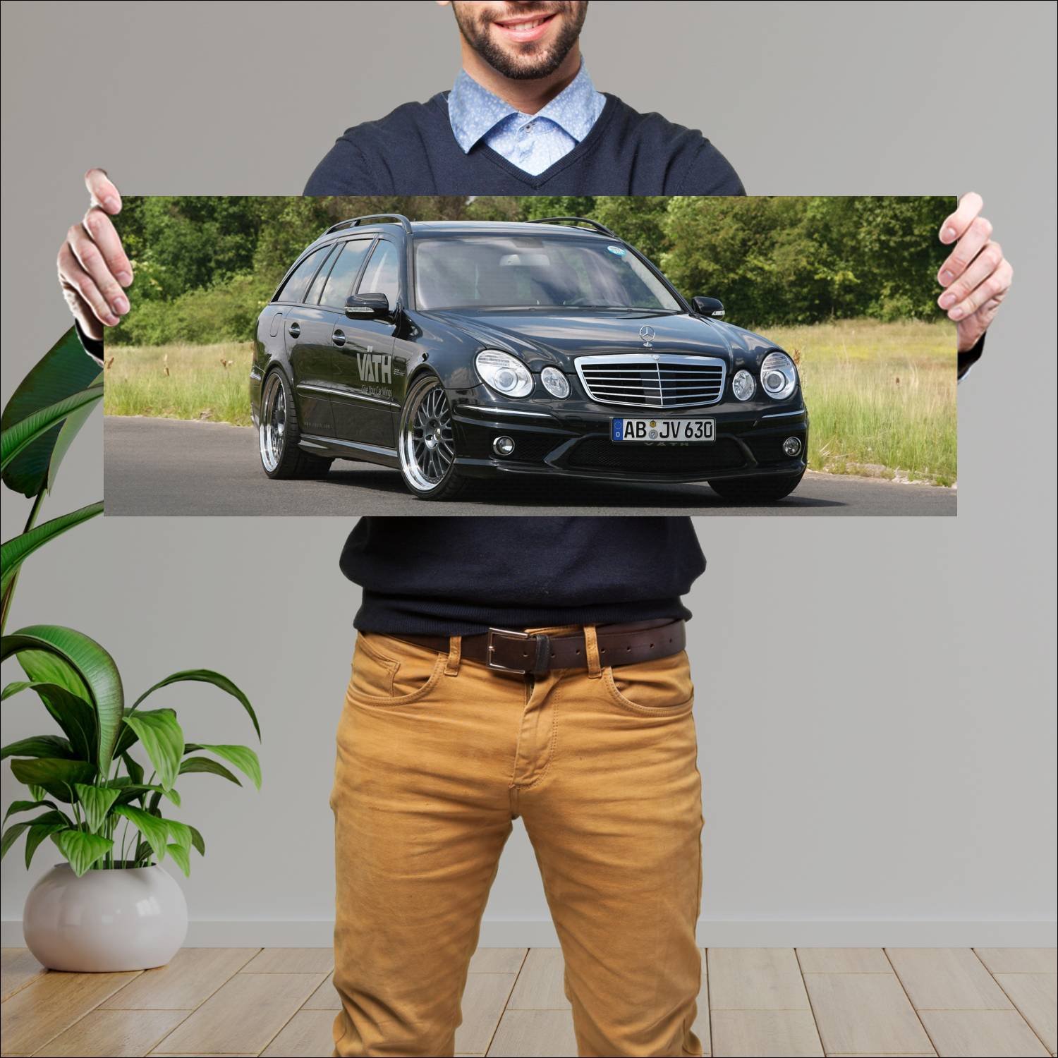 Cuadro grande 30x80cm 2009 mercedes benz e 63 amg 664 Mercedes Benz