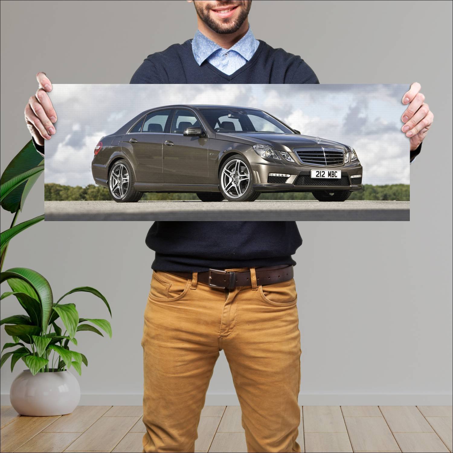 Cuadro grande 30x80cm 2009 mercedes benz e 63 amg 665 Mercedes Benz