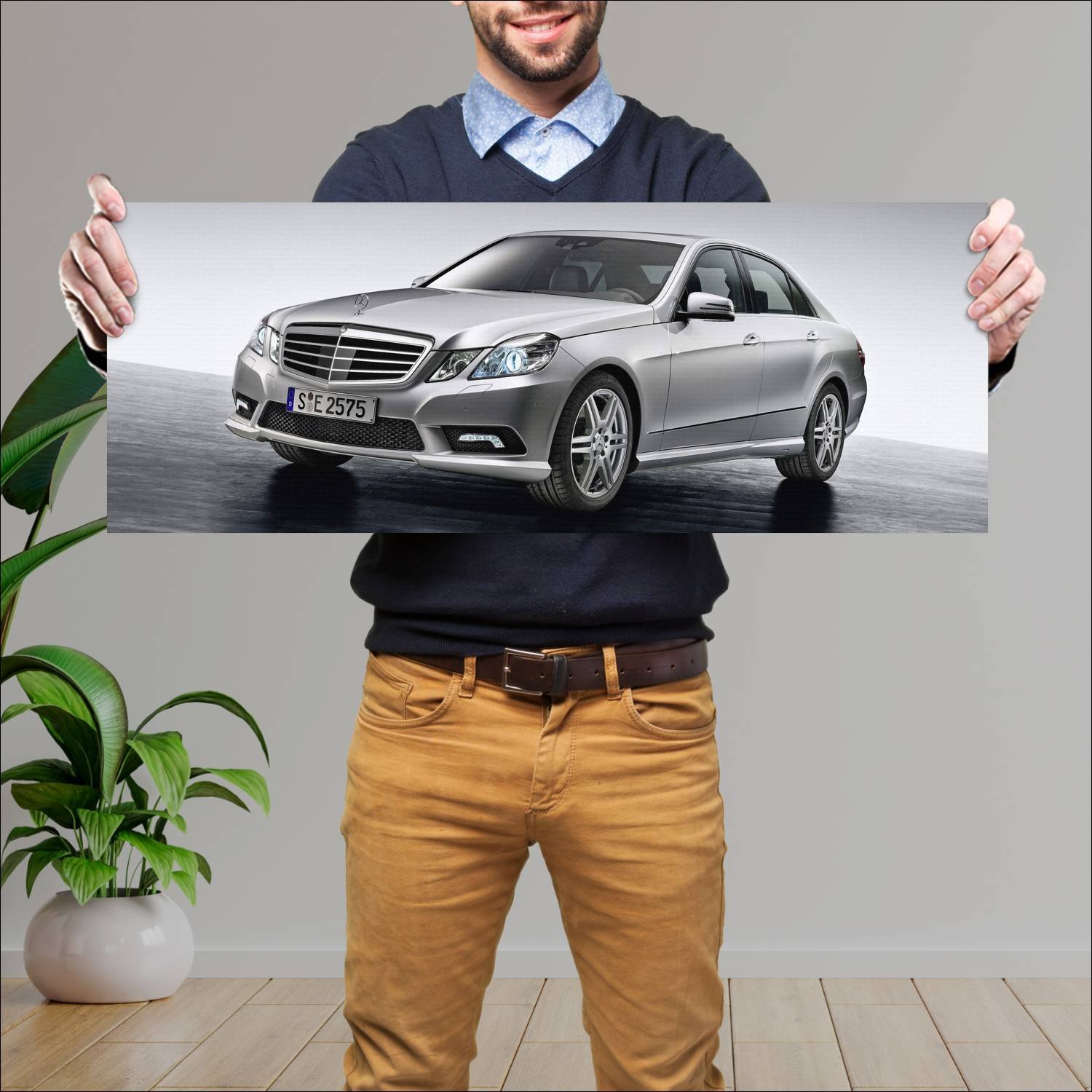 Cuadro grande 30x80cm 2009 mercedes benz e class a 669 Mercedes Benz