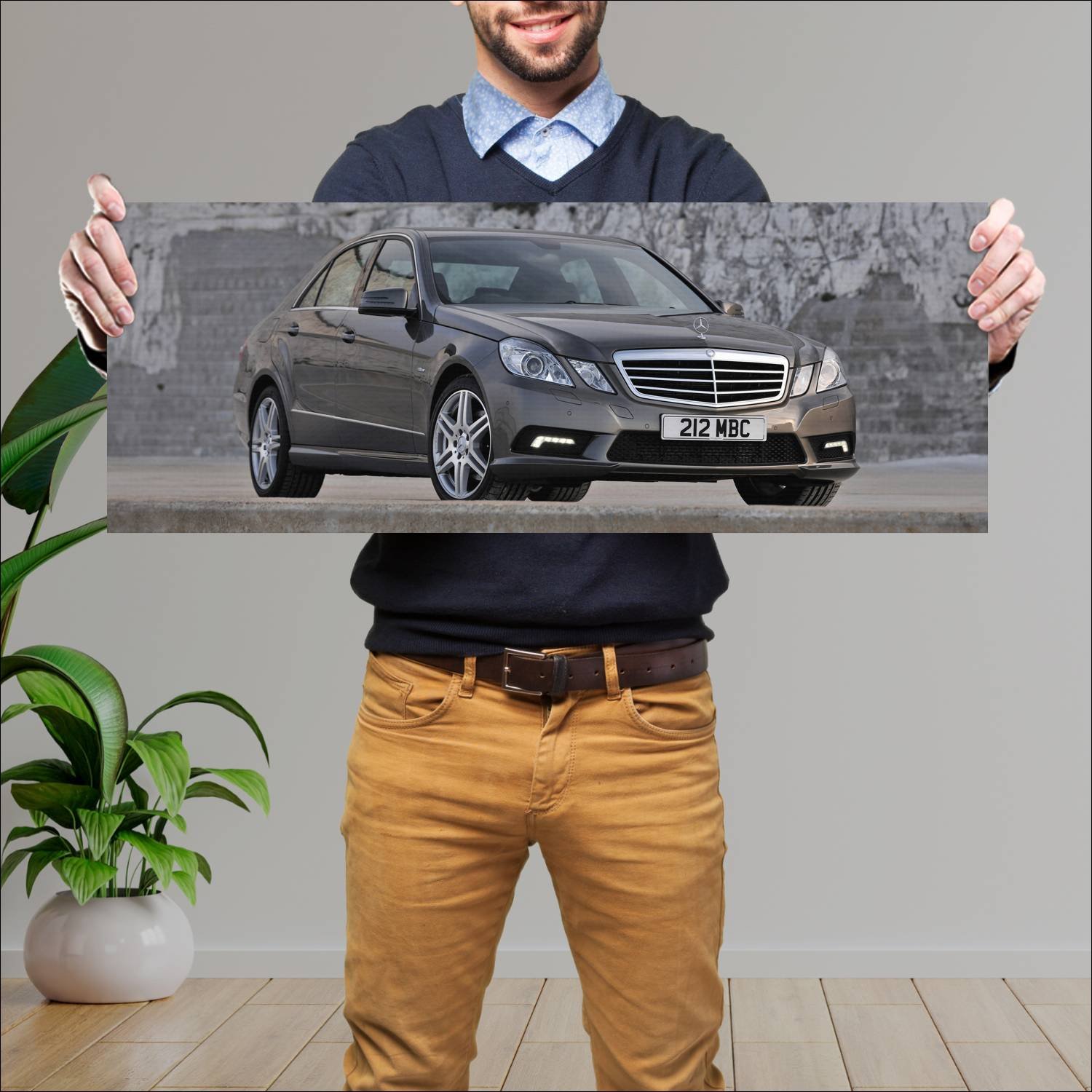 Cuadro grande 30x80cm 2009 mercedes benz e class a 671 Mercedes Benz