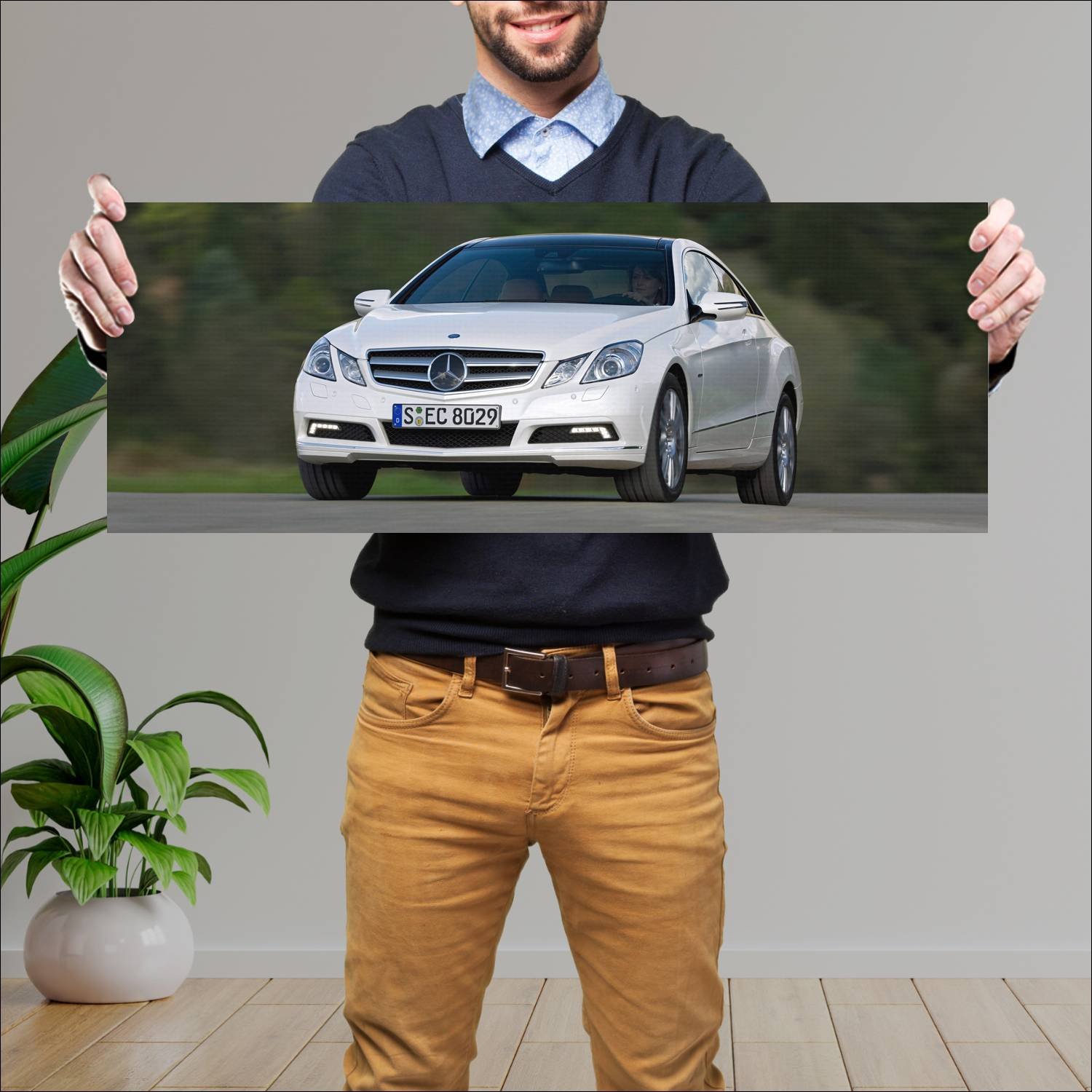 Cuadro grande 30x80cm 2009 mercedes benz e class c 680 Mercedes Benz