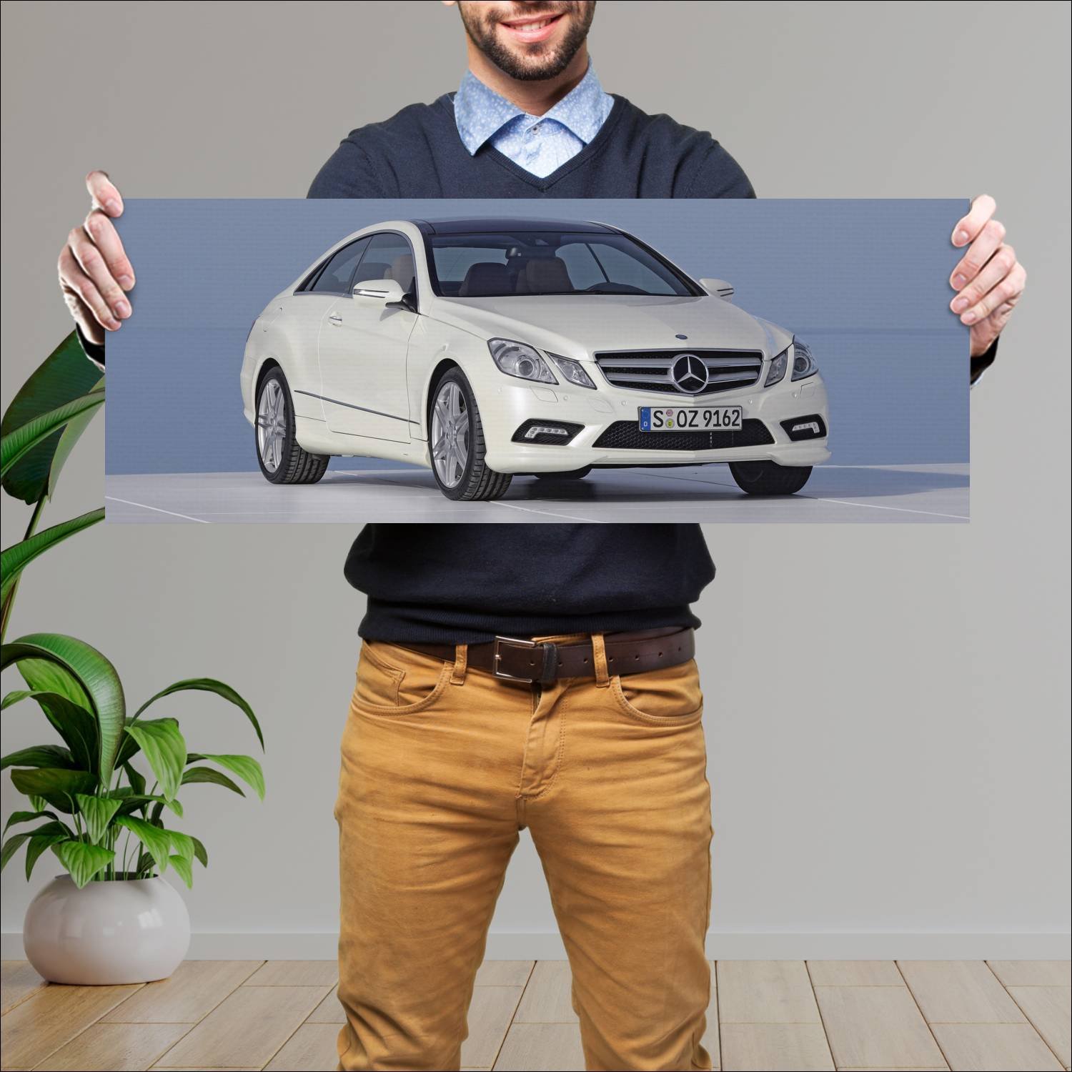 Cuadro grande 30x80cm 2009 mercedes benz e class c 682 Mercedes Benz