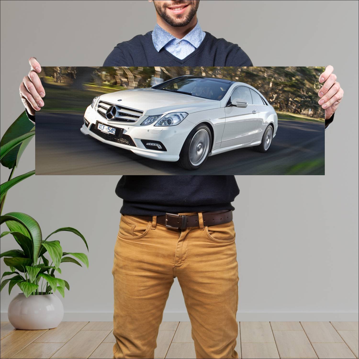 Cuadro grande 30x80cm 2009 mercedes benz e class c 683 Mercedes Benz