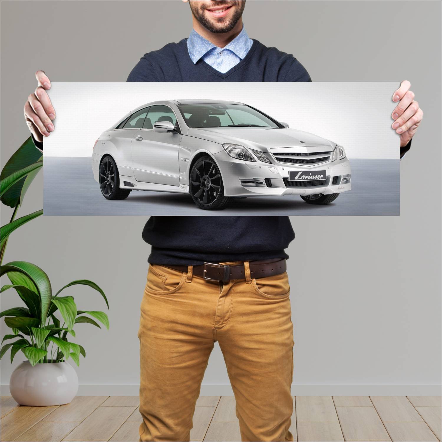 Cuadro grande 30x80cm 2009 mercedes benz e class c 687 Mercedes Benz