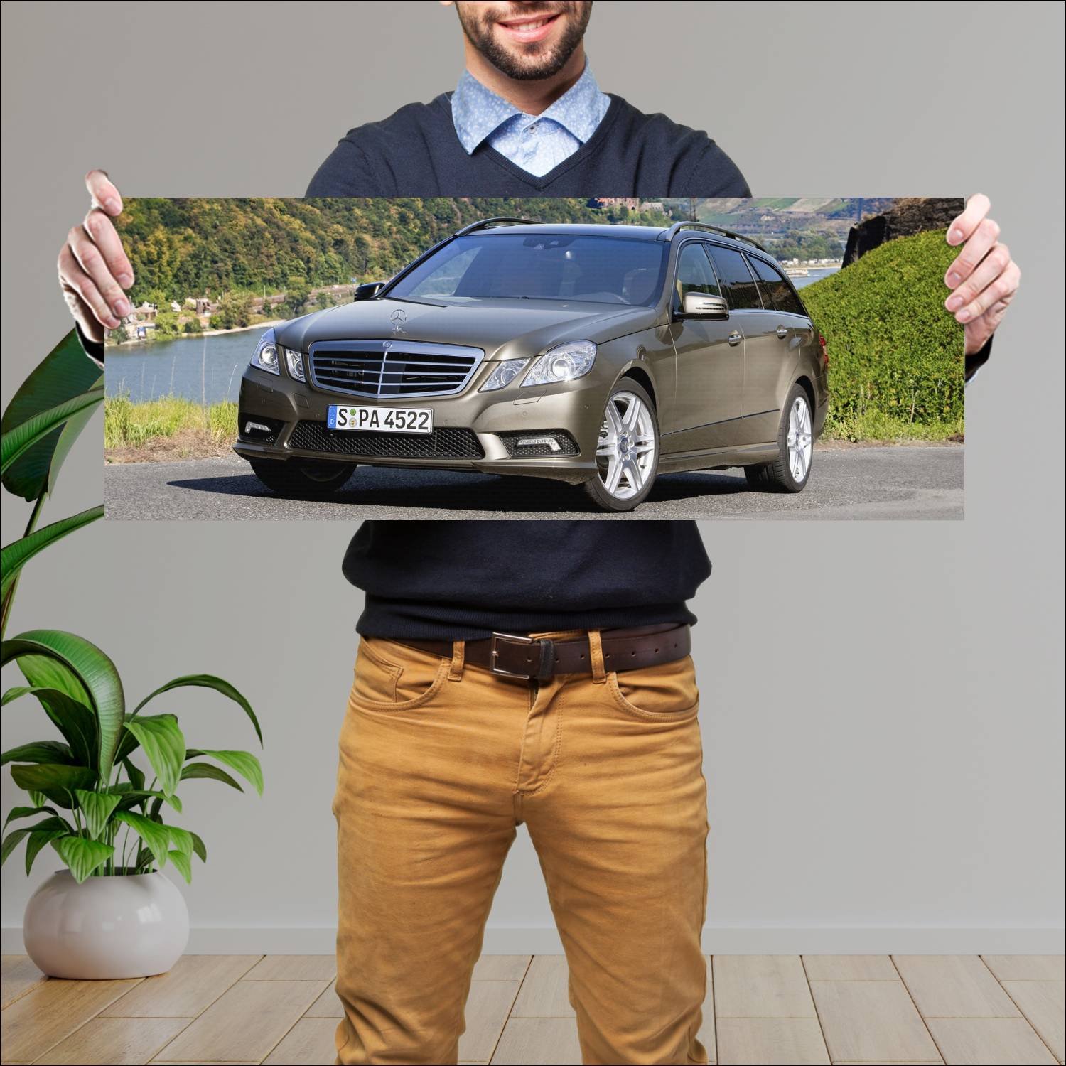 Cuadro grande 30x80cm 2009 mercedes benz e class e 692 Mercedes Benz
