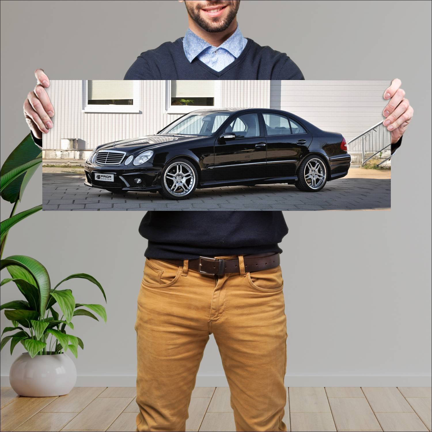 Cuadro grande 30x80cm 2009 mercedes benz e class p 698 Mercedes Benz
