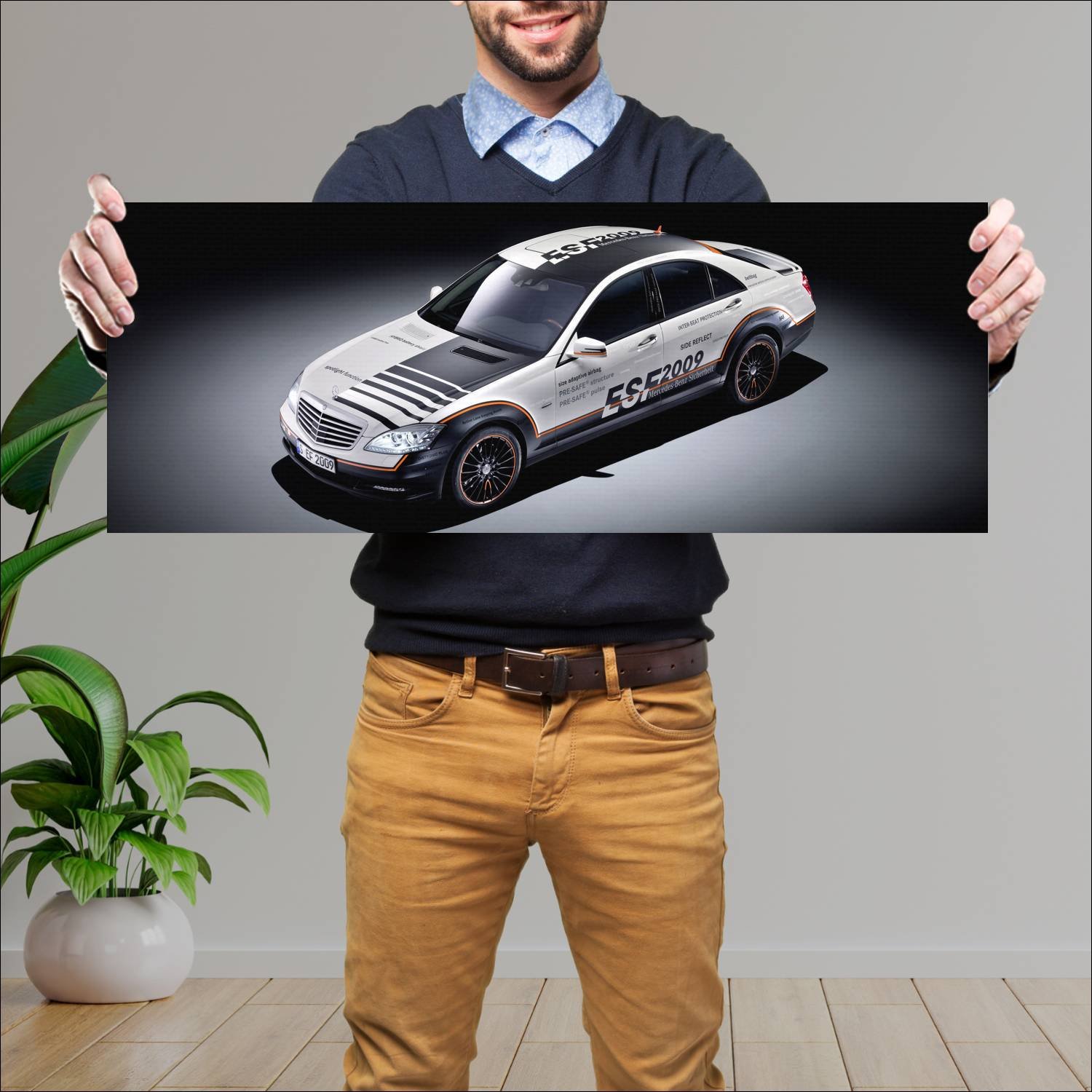 Cuadro grande 30x80cm 2009 mercedes benz esf conce 703 Mercedes Benz