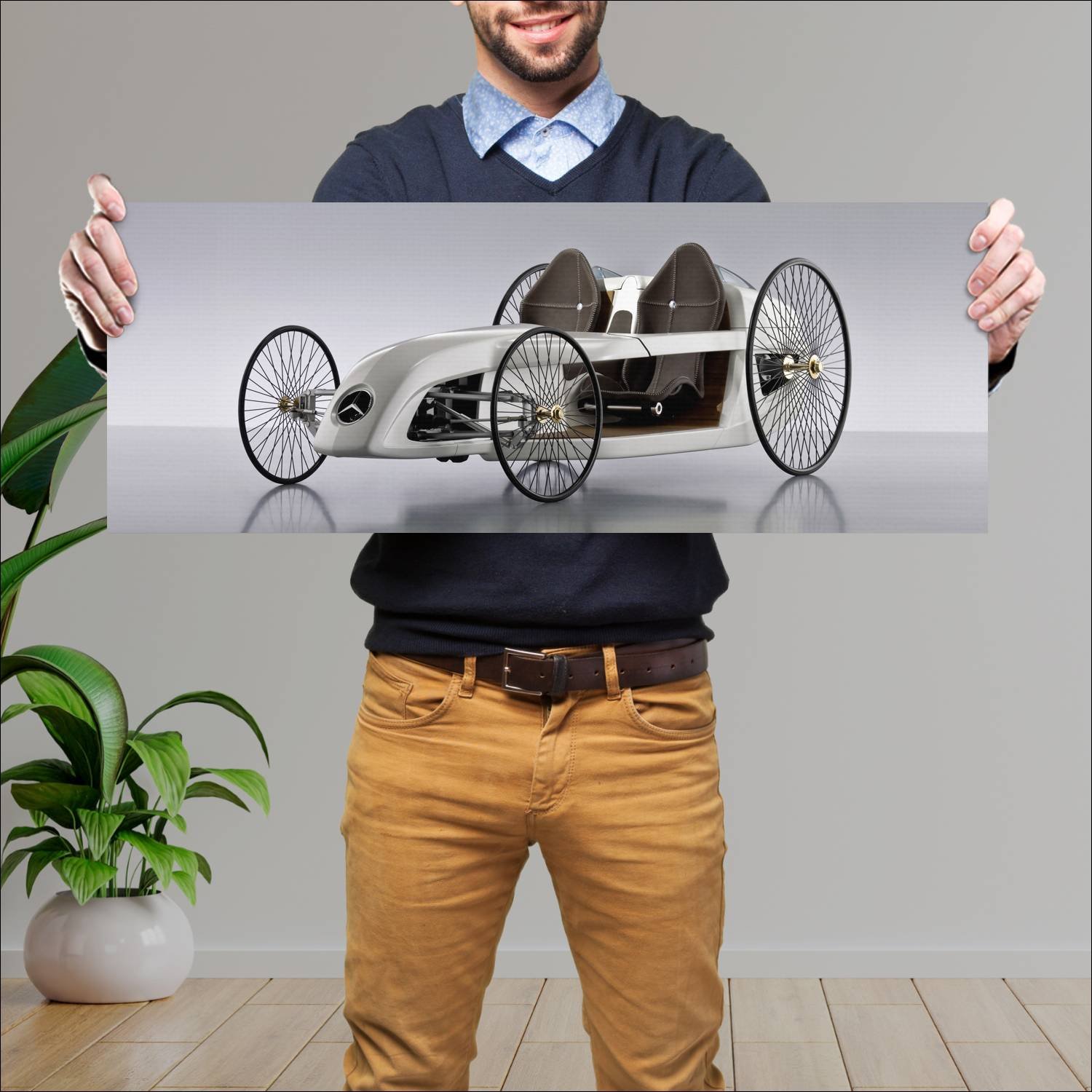 Cuadro grande 30x80cm 2009 mercedes benz f cell ro 704 Mercedes Benz