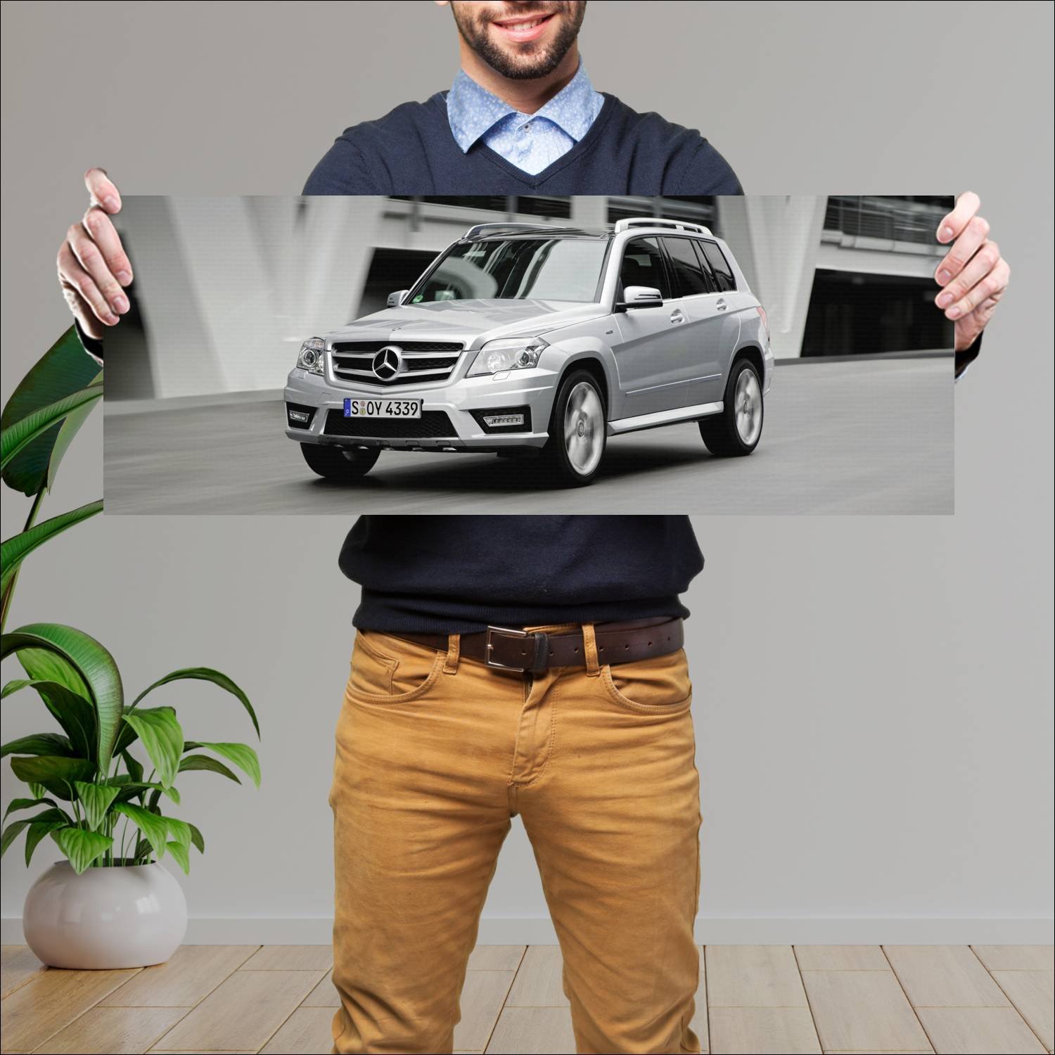 Cuadro grande 30x80cm 2009 mercedes benz glk class 709 Mercedes Benz