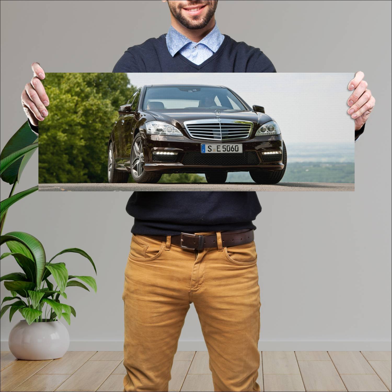Cuadro grande 30x80cm 2009 mercedes benz s 63 amg 720 Mercedes Benz