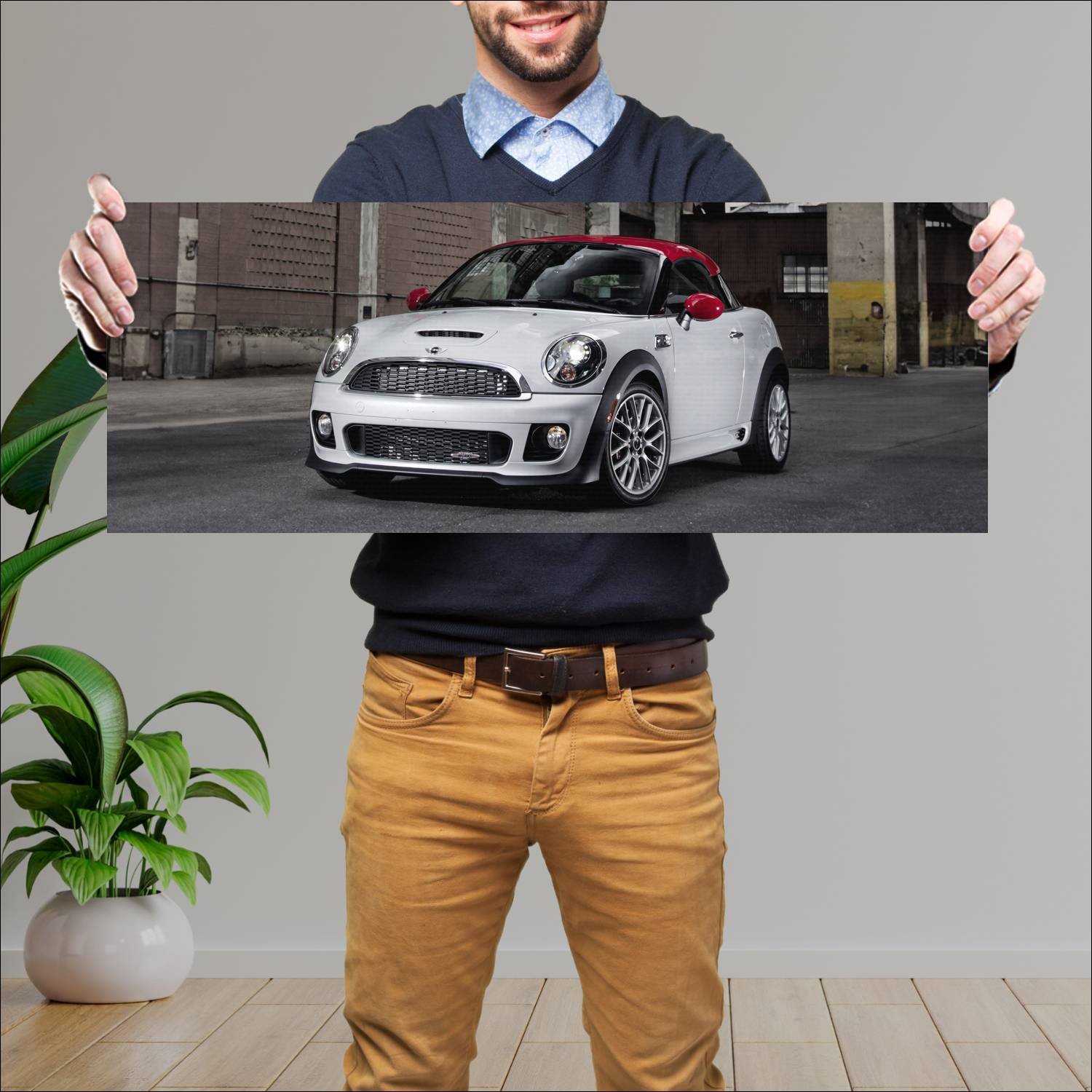 Cuadro grande 30x80cm 2011 mini john cooper works 122 Mini