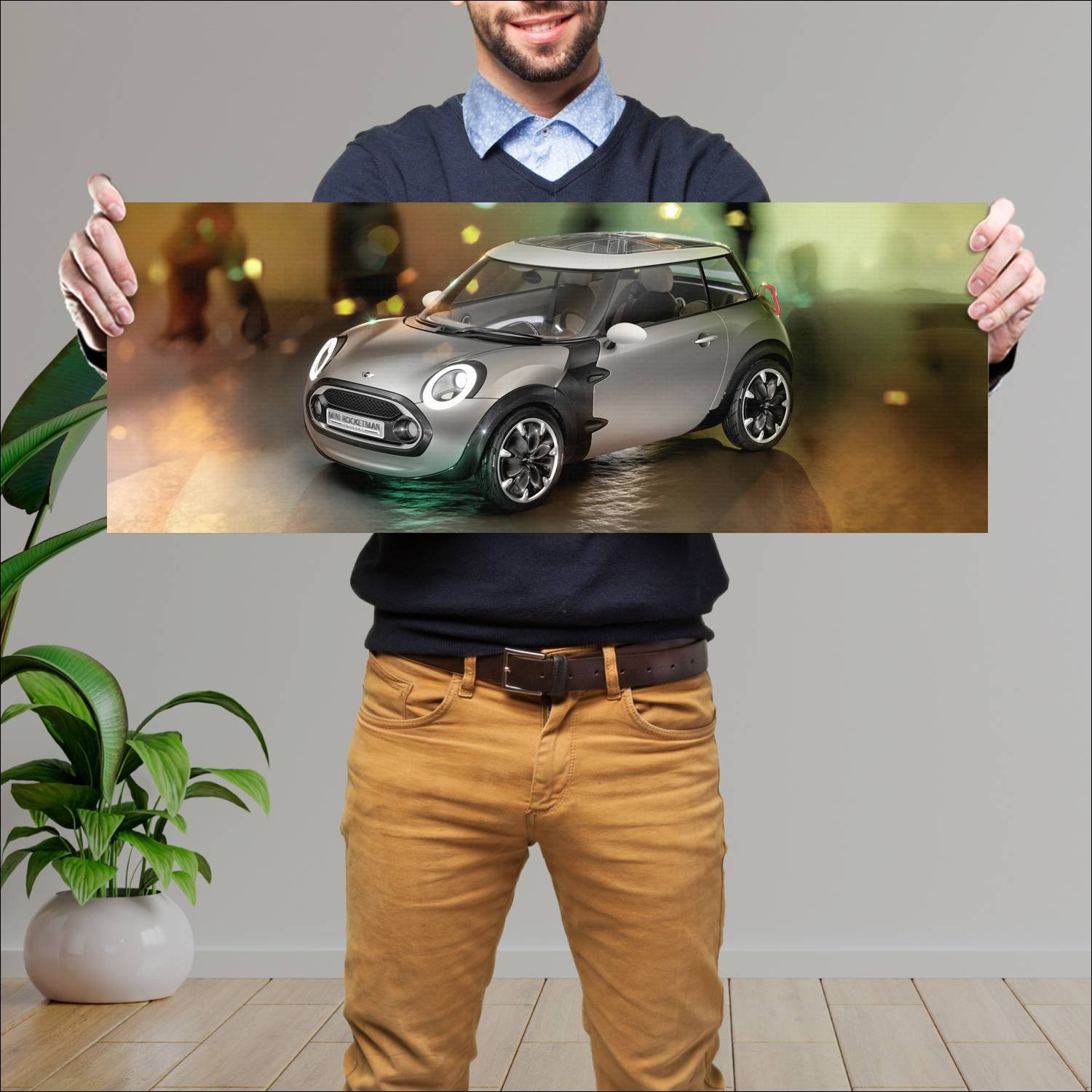 Cuadro grande 30x80cm 2011 mini rocketman concept 125 Mini