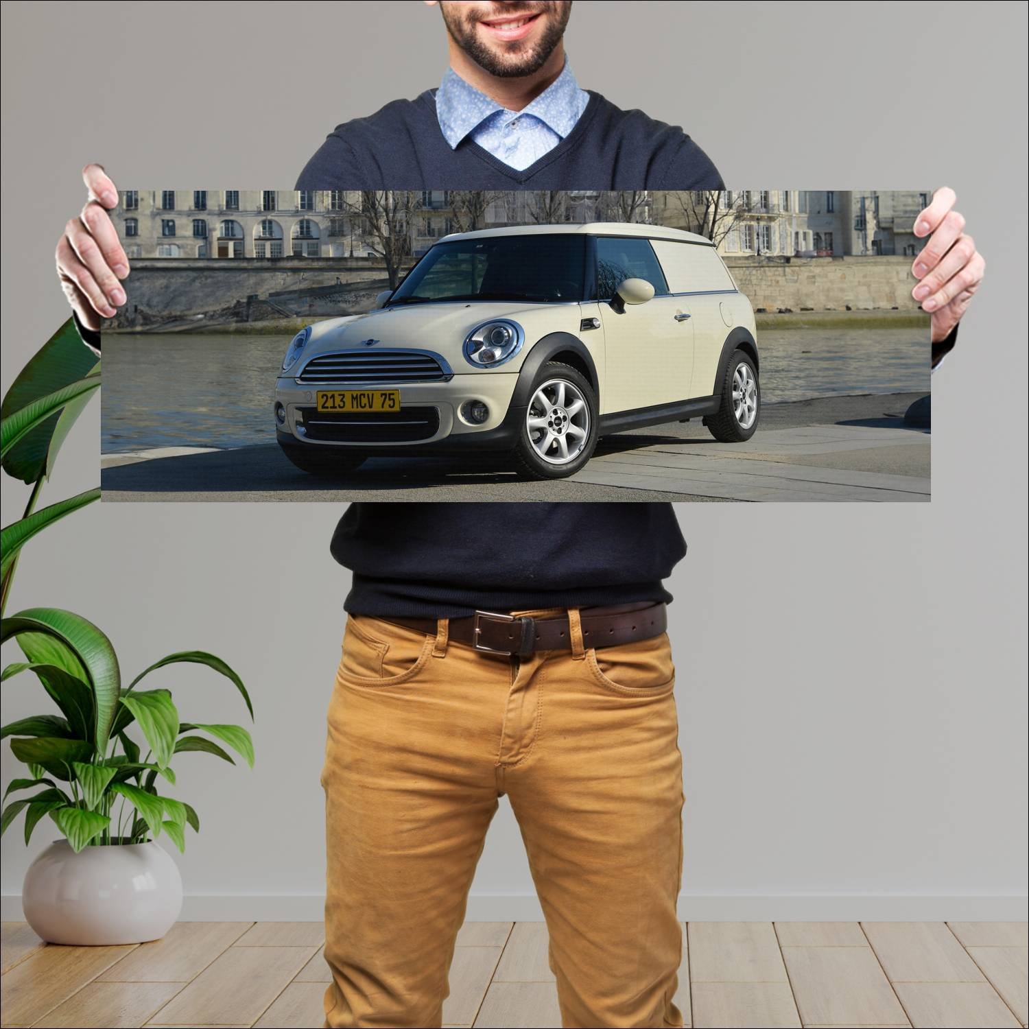 Cuadro grande 30x80cm 2012 mini cooper clubvan 369 129 Mini