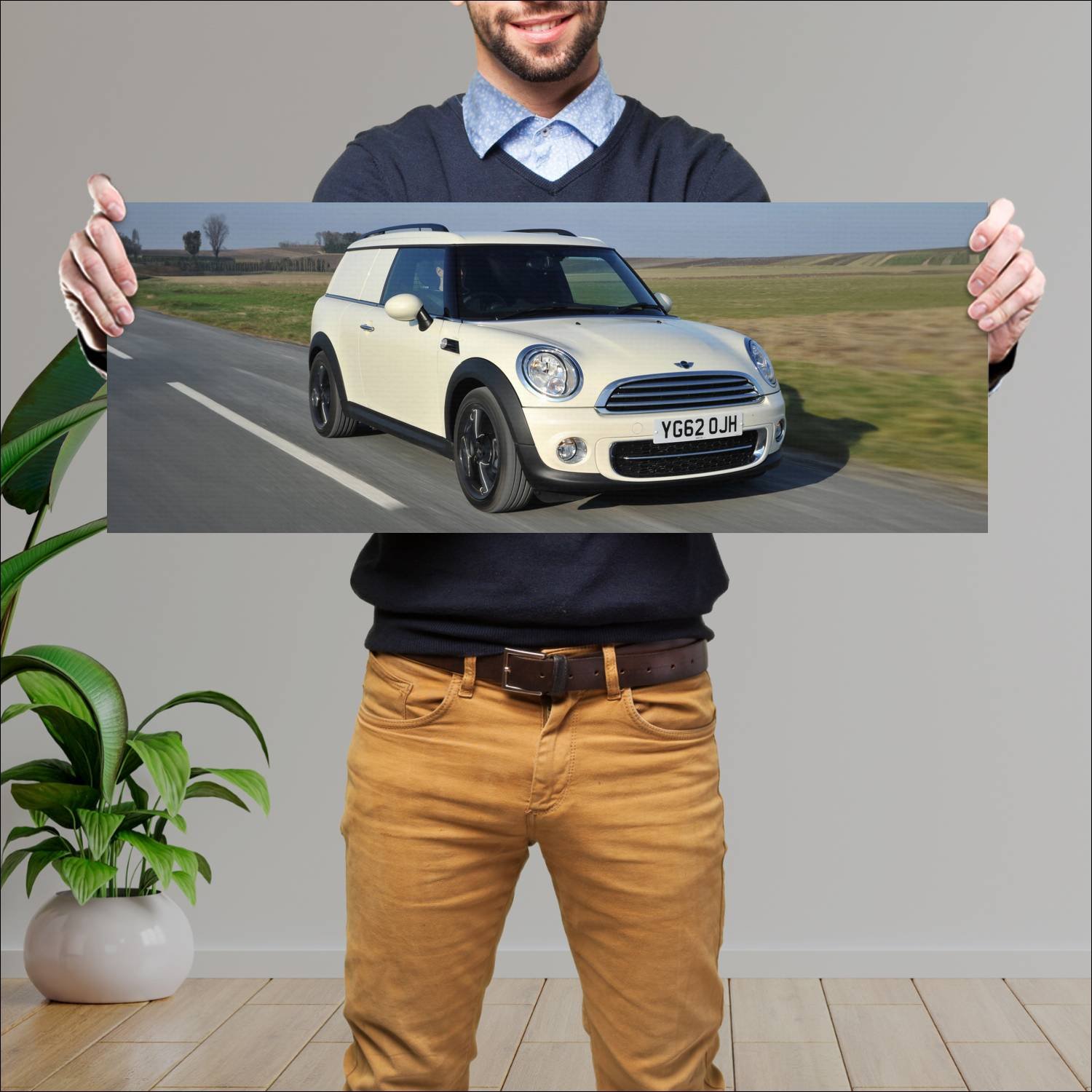 Cuadro grande 30x80cm 2012 mini cooper clubvan uk 130 Mini
