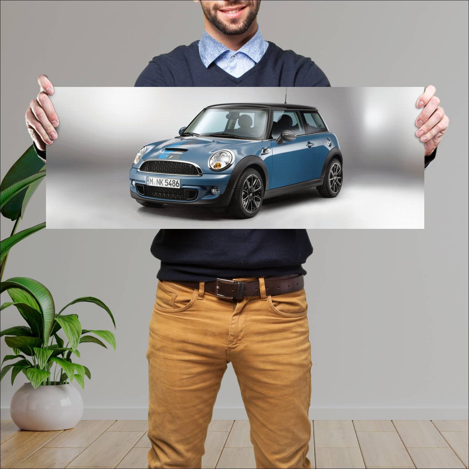 Cuadro grande 30x80cm 2012 mini cooper s bayswater 132 Mini