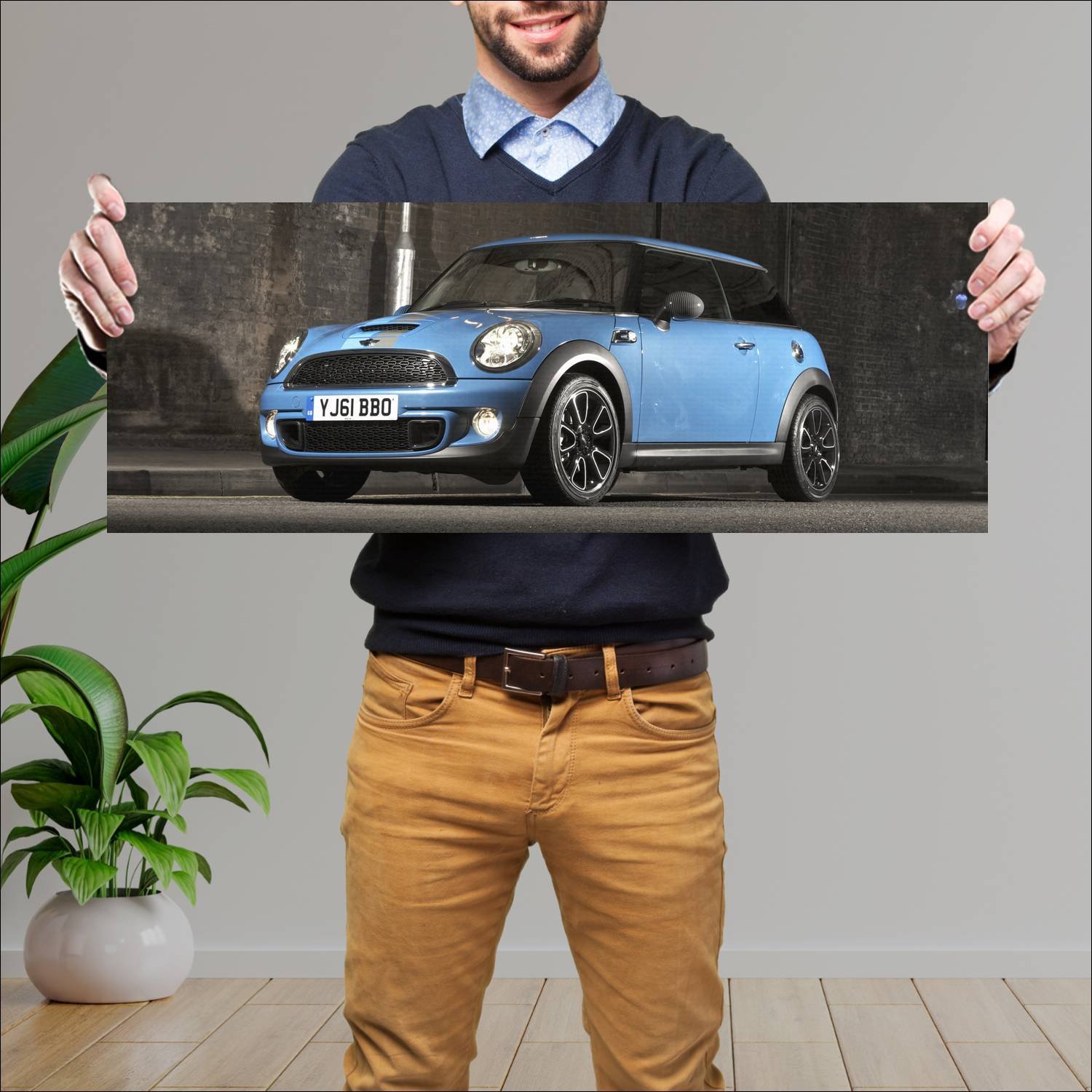 Cuadro grande 30x80cm 2012 mini cooper s bayswater 133 Mini