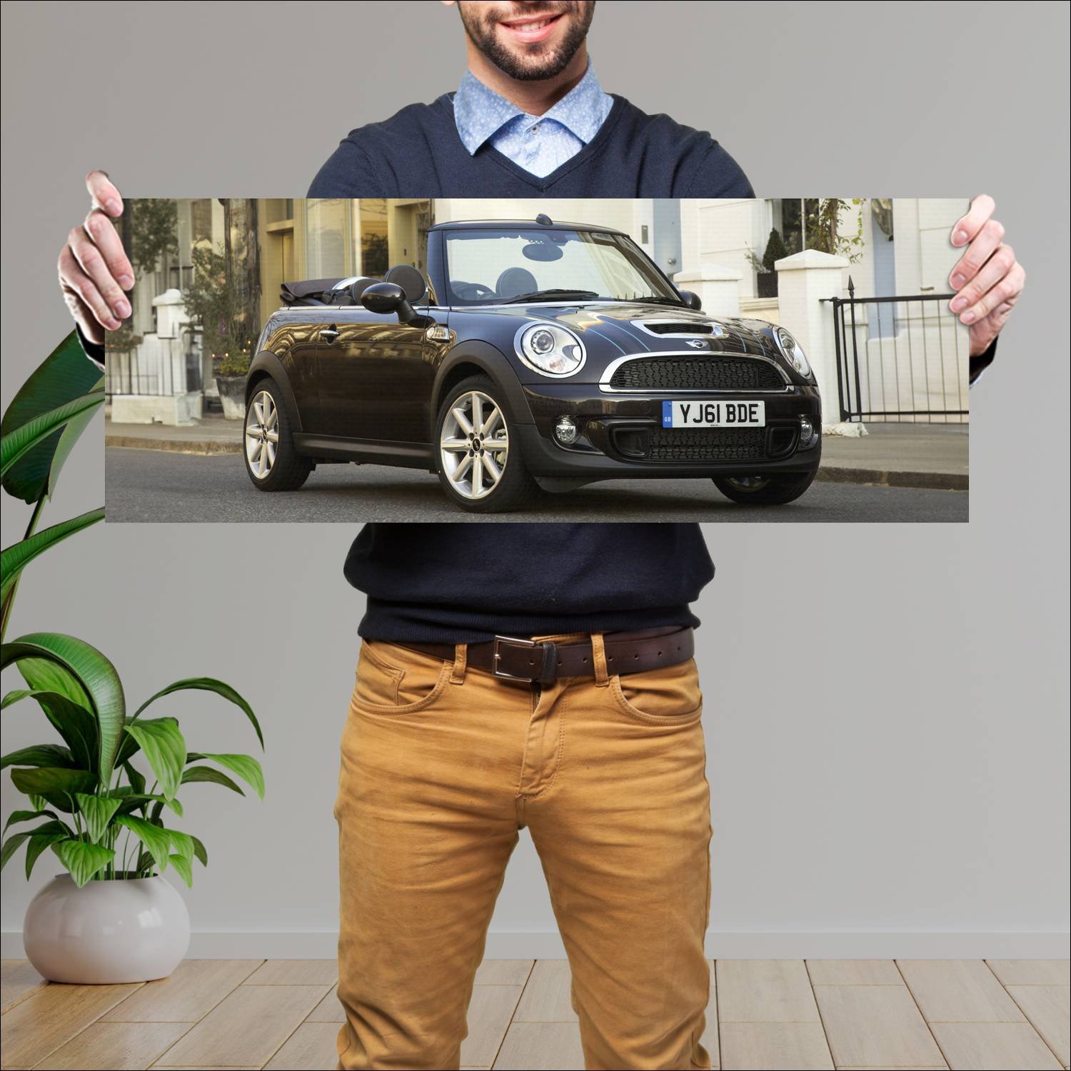 Cuadro grande 30x80cm 2012 mini cooper s convertib 136 Mini