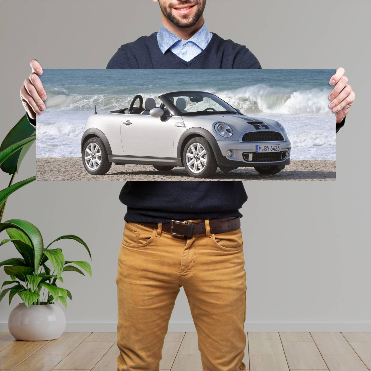 Cuadro grande 30x80cm 2012 mini cooper s roadster 142 Mini