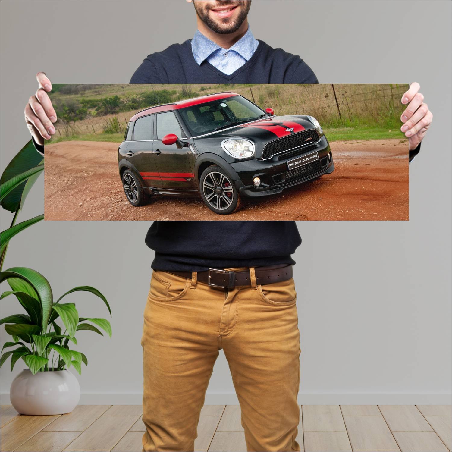 Cuadro grande 30x80cm 2012 mini john cooper works 150 Mini