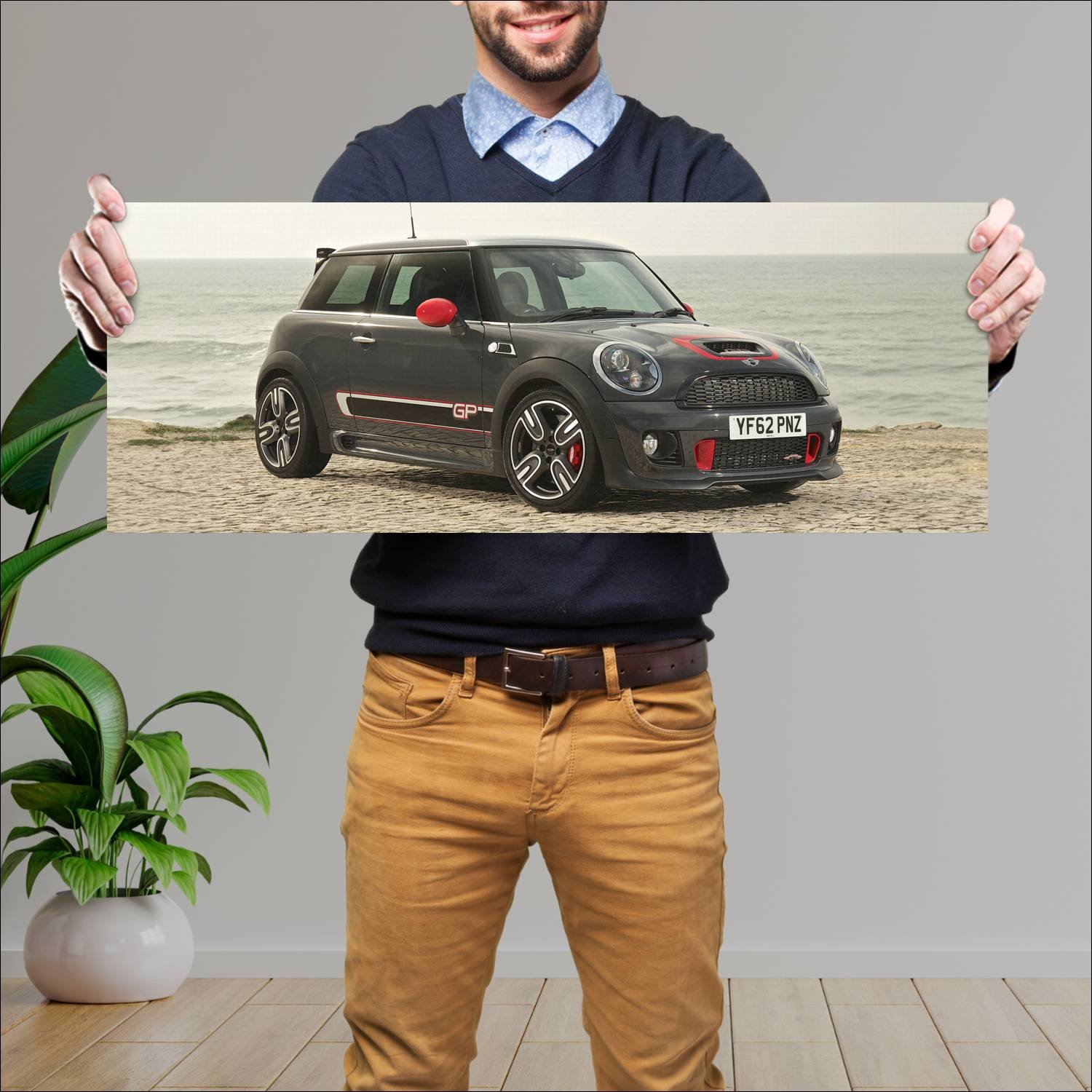 Cuadro grande 30x80cm 2012 mini john cooper works 152 Mini