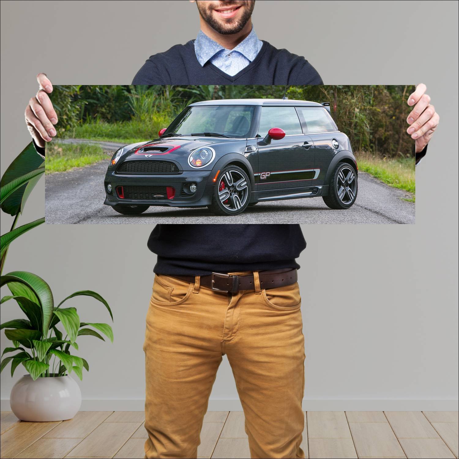 Cuadro grande 30x80cm 2012 mini john cooper works 153 Mini