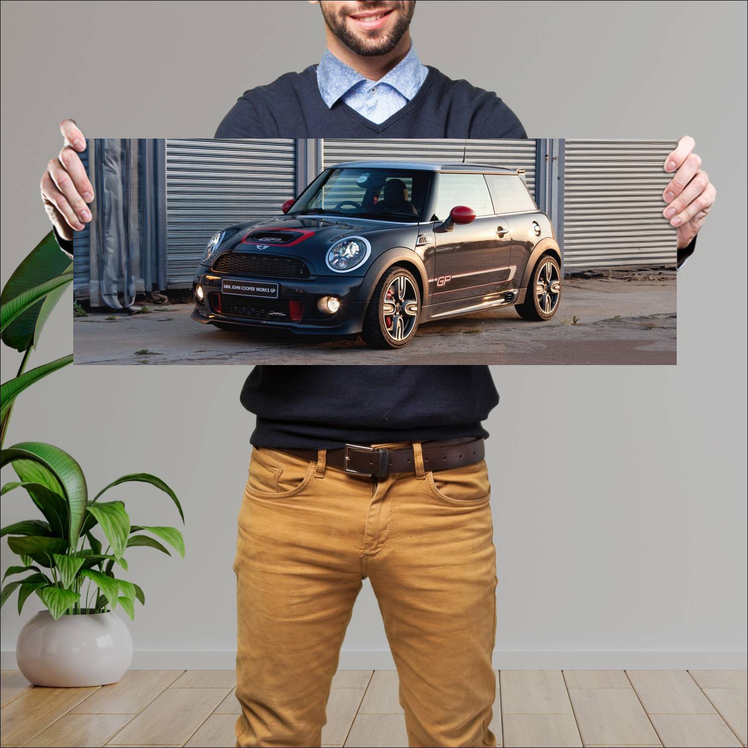 Cuadro grande 30x80cm 2012 mini john cooper works 154 Mini