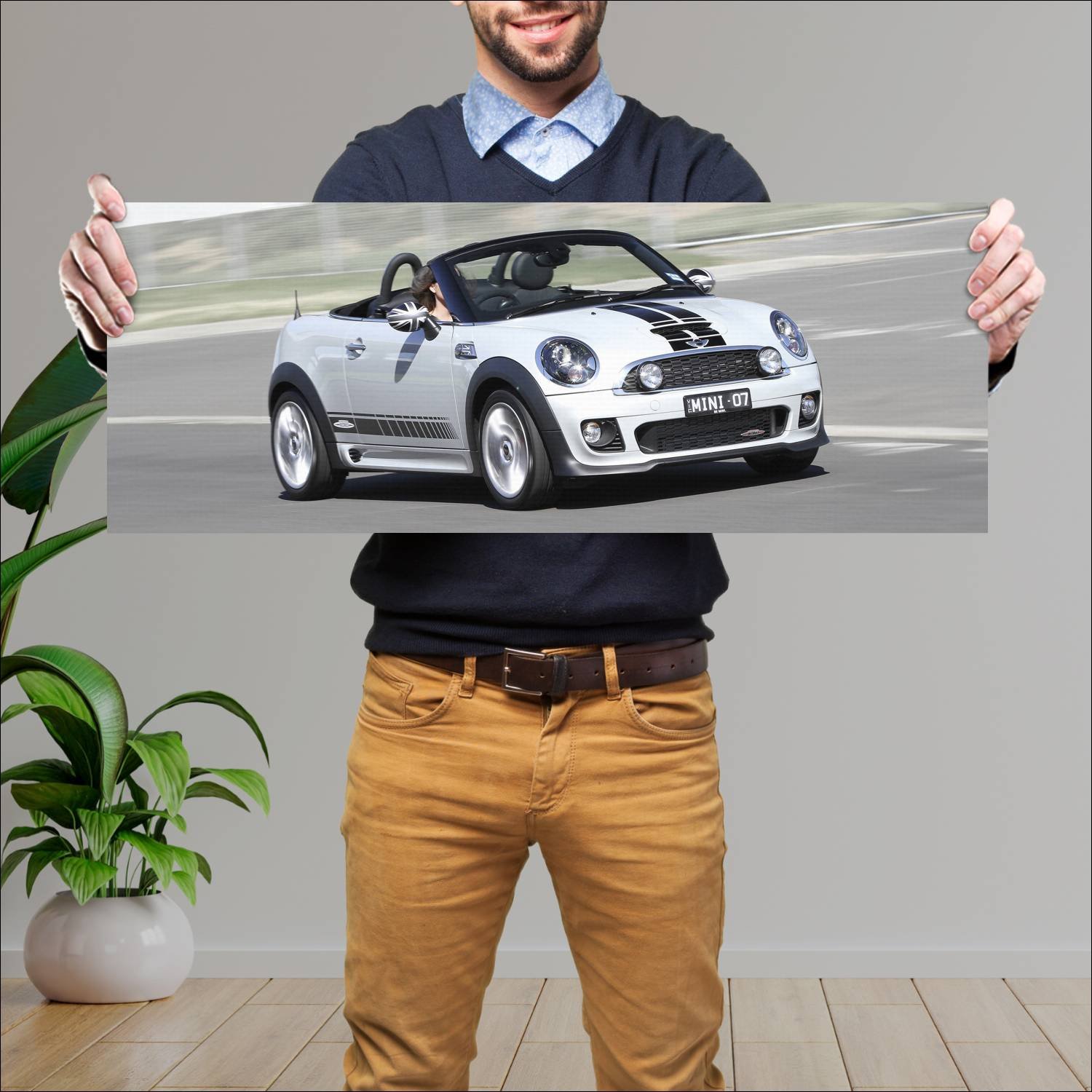 Cuadro grande 30x80cm 2012 mini john cooper works 157 Mini