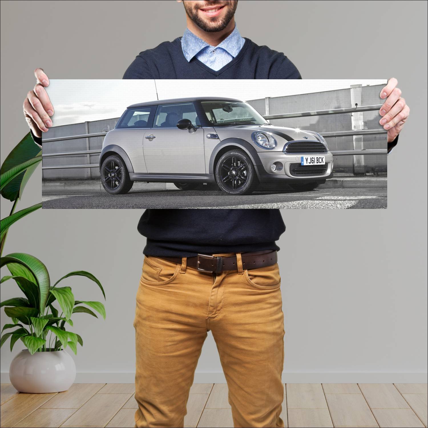 Cuadro grande 30x80cm 2012 mini one baker street u 158 Mini