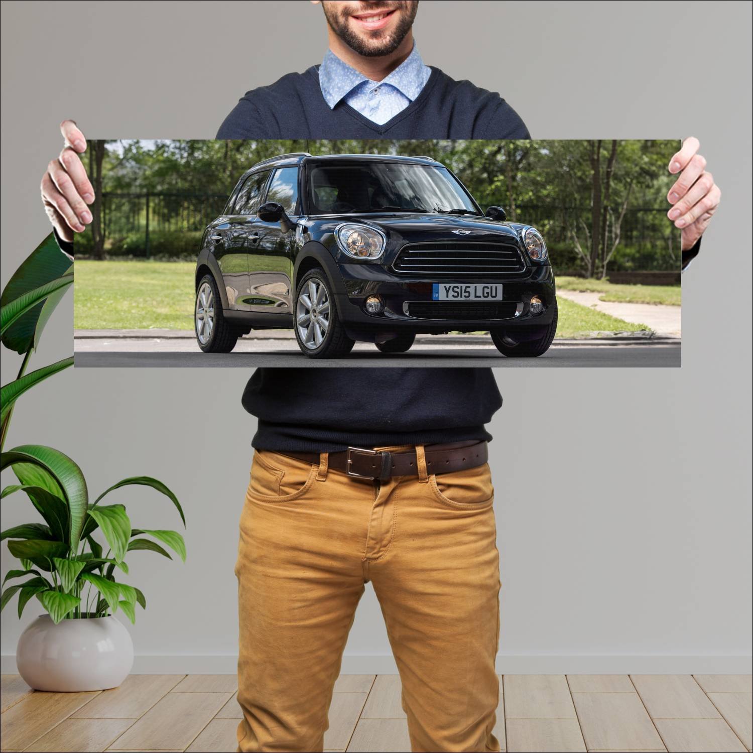 Cuadro grande 30x80cm 2013 mini cooper countryman 162 Mini