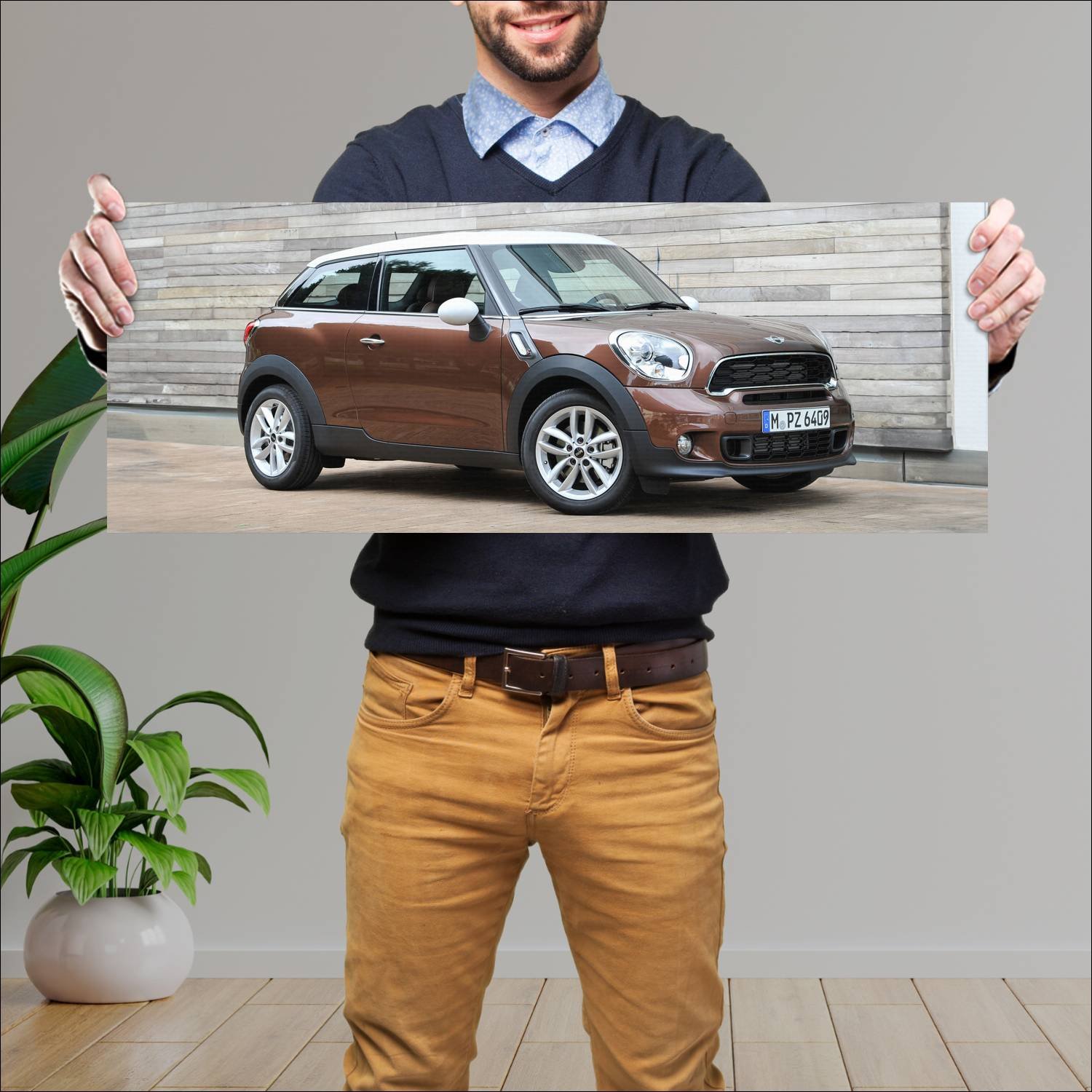 Cuadro grande 30x80cm 2013 mini cooper s paceman 3 168 Mini