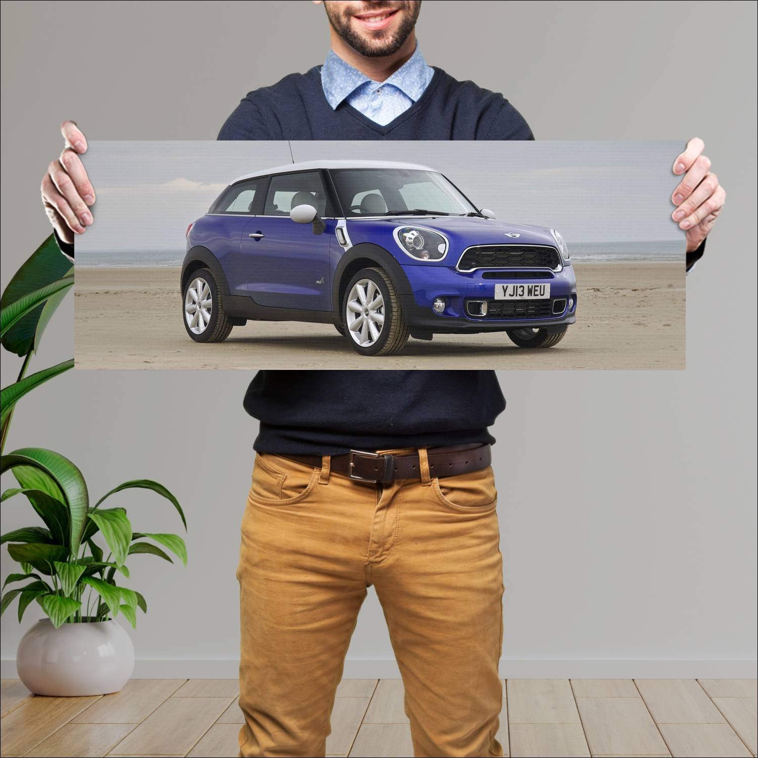 Cuadro grande 30x80cm 2013 mini cooper s paceman u 172 Mini