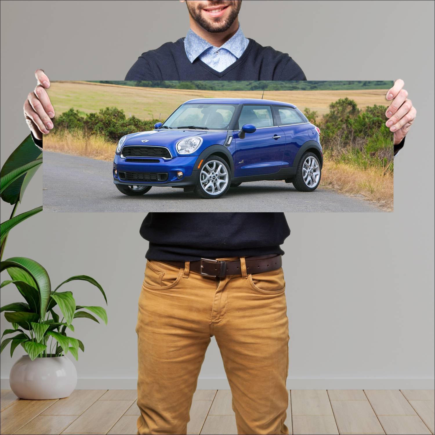 Cuadro grande 30x80cm 2013 mini cooper s paceman u 174 Mini