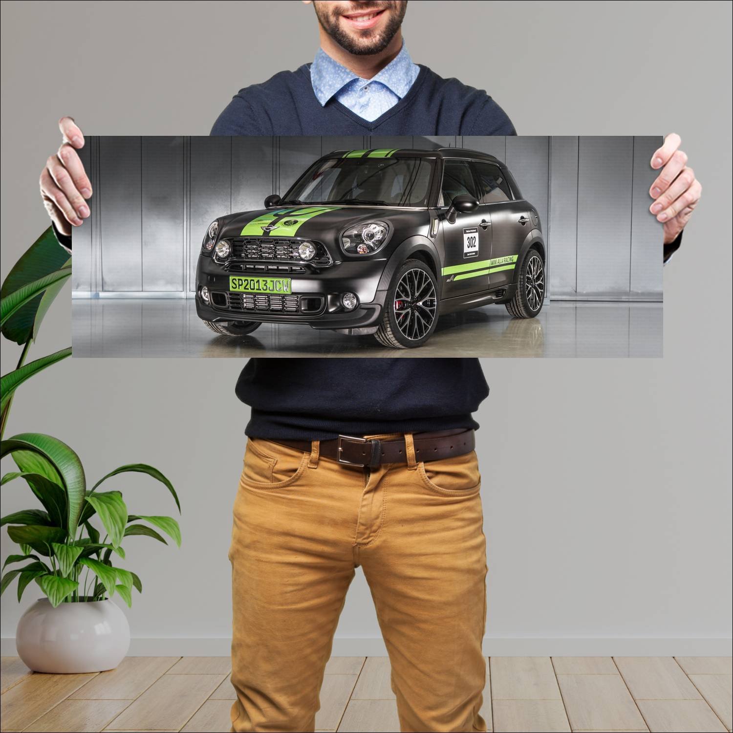 Cuadro grande 30x80cm 2013 mini john cooper works 177 Mini