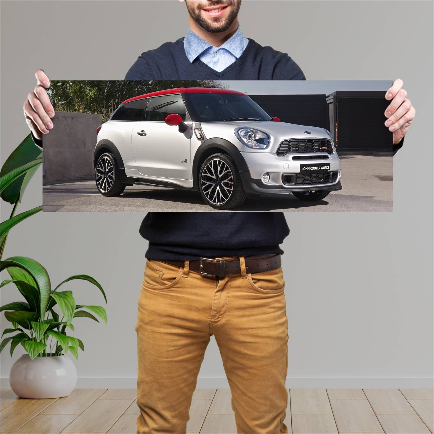 Cuadro grande 30x80cm 2013 mini john cooper works 181 Mini