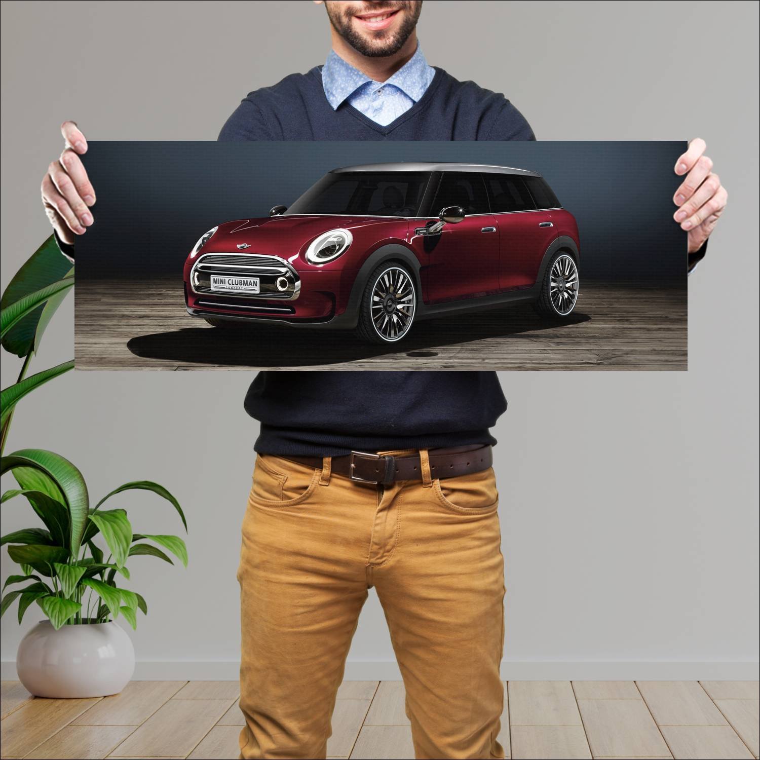 Cuadro grande 30x80cm 2014 mini clubman concept 13 183 Mini