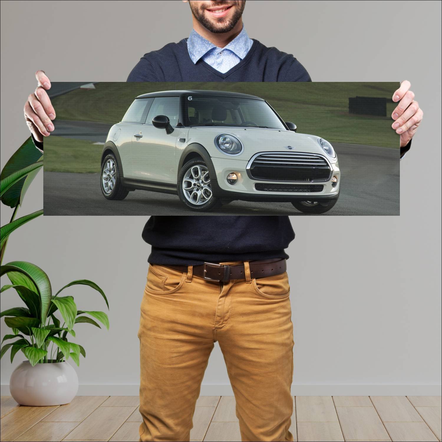 Cuadro grande 30x80cm 2014 mini cooper 3 door br 6 187 Mini