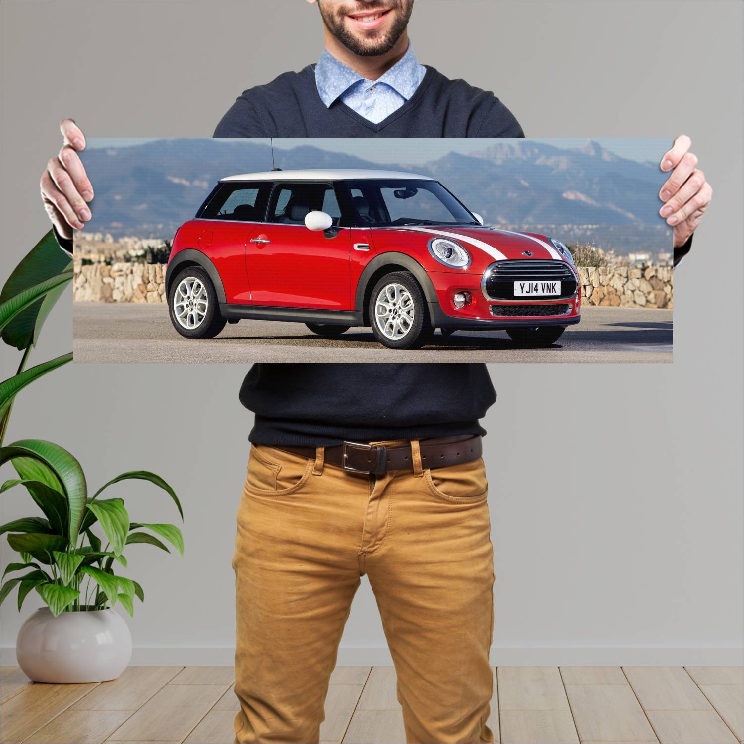 Cuadro grande 30x80cm 2014 mini cooper 3 door uk 3 189 Mini