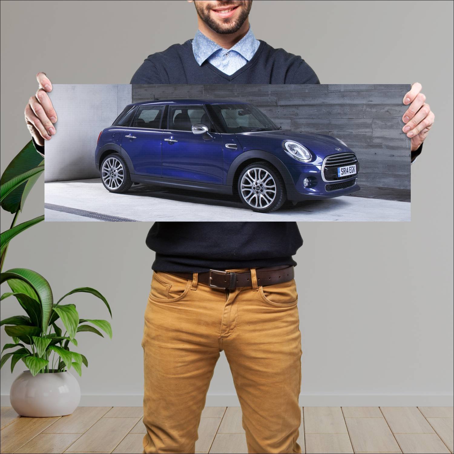 Cuadro grande 30x80cm 2014 mini cooper 5 door uk 3 192 Mini