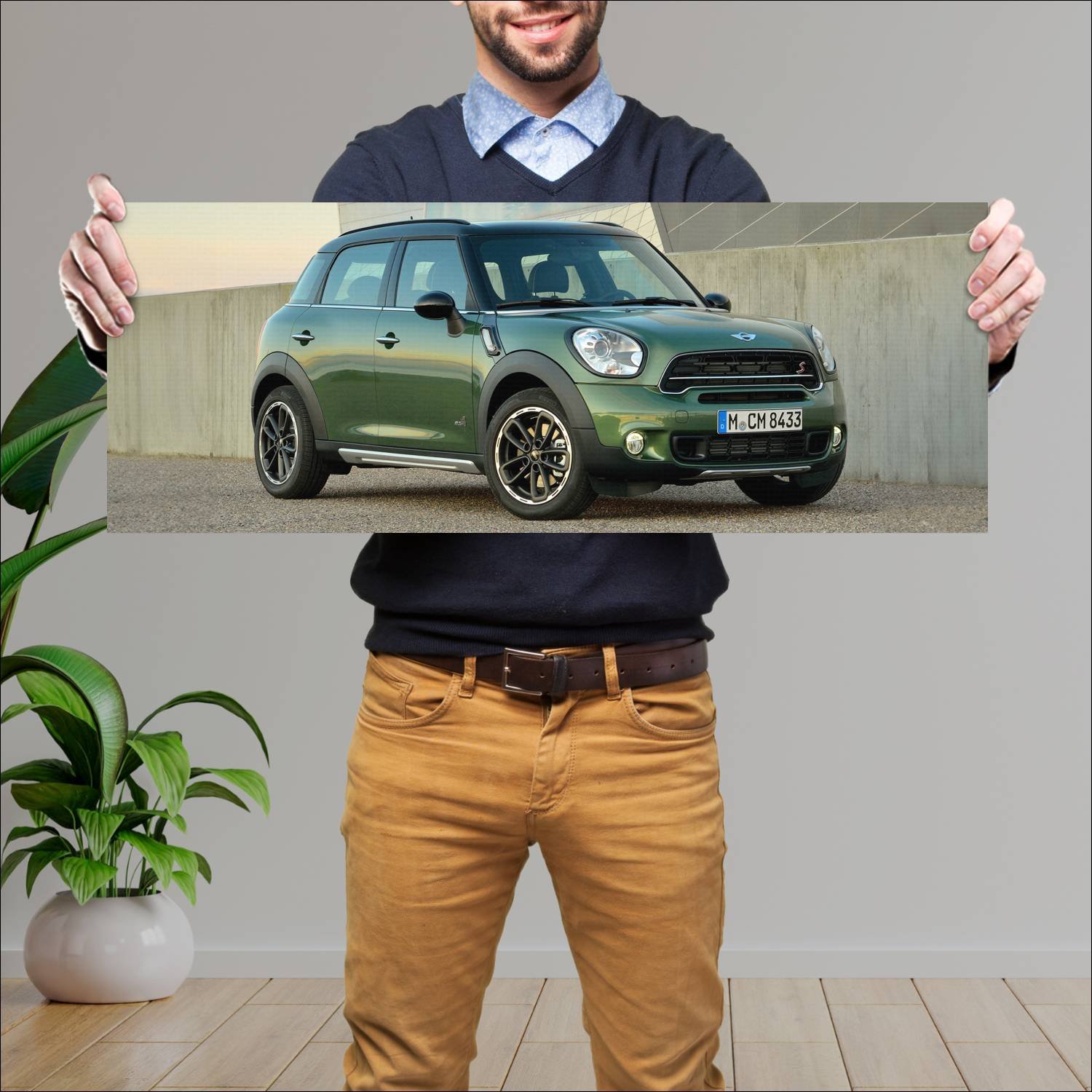 Cuadro grande 30x80cm 2014 mini cooper s countryma 204 Mini