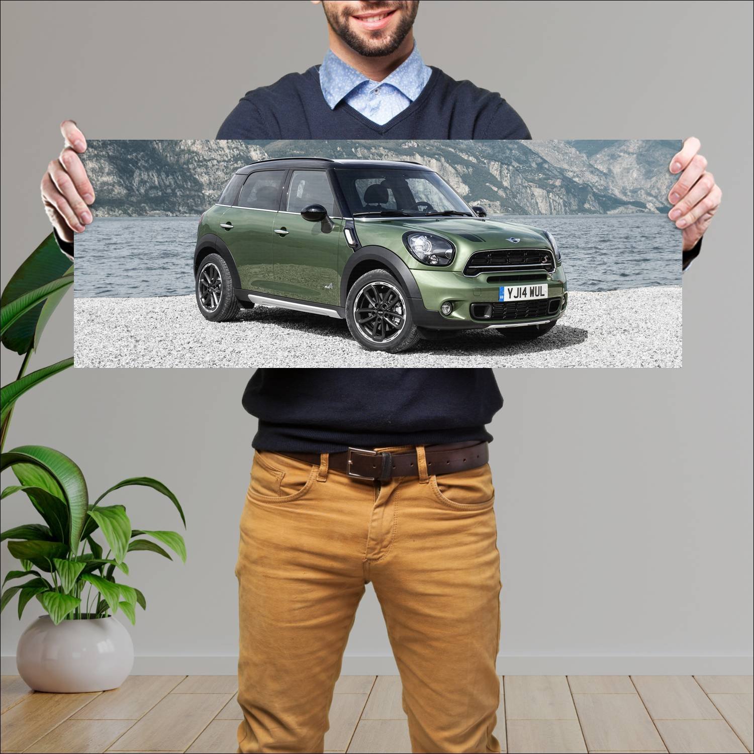 Cuadro grande 30x80cm 2014 mini cooper s countryma 206 Mini