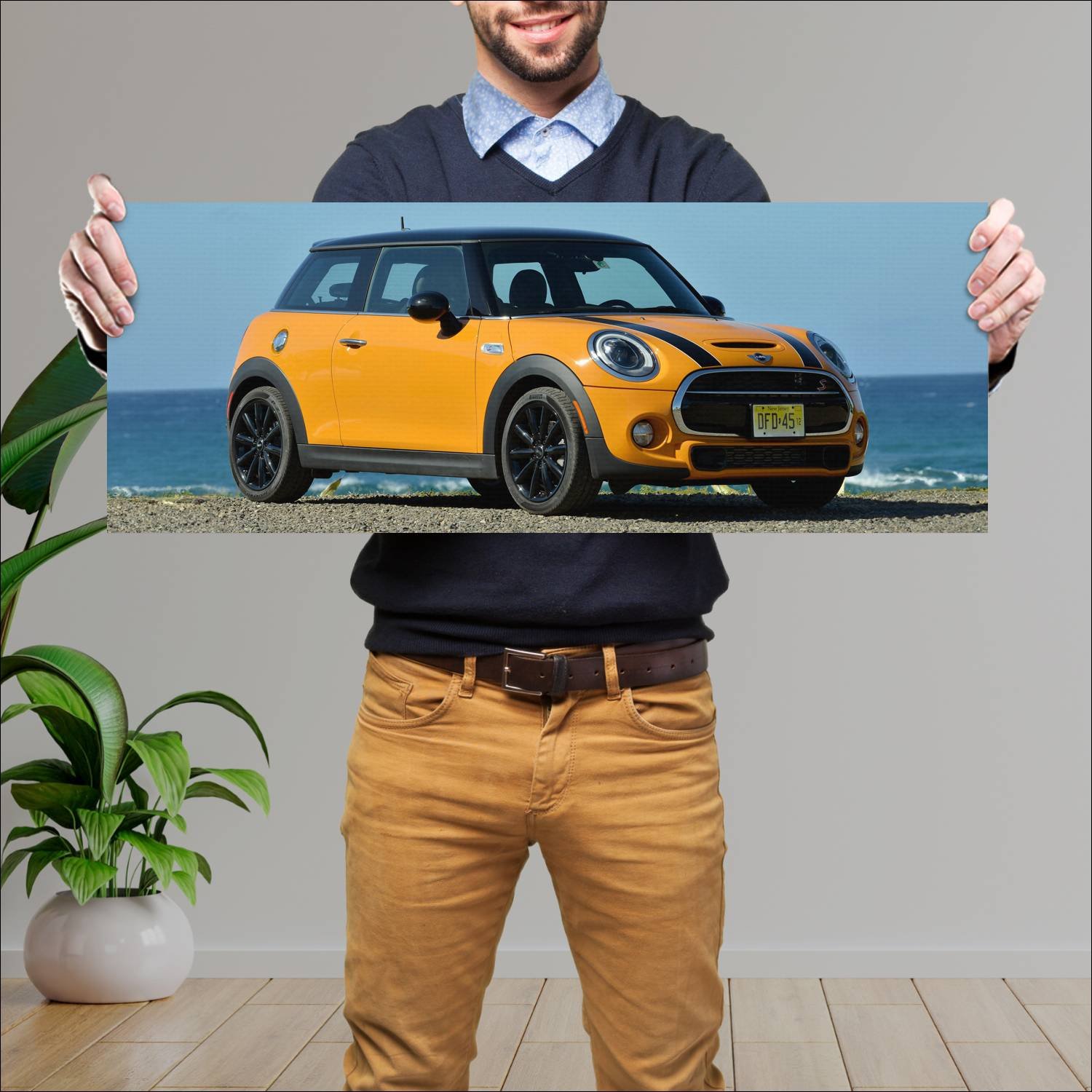 Cuadro grande 30x80cm 2014 mini cooper s us auto 209 Mini