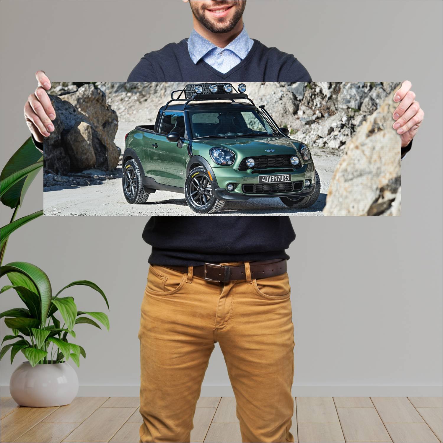 Cuadro grande 30x80cm 2014 mini paceman adventure 216 Mini