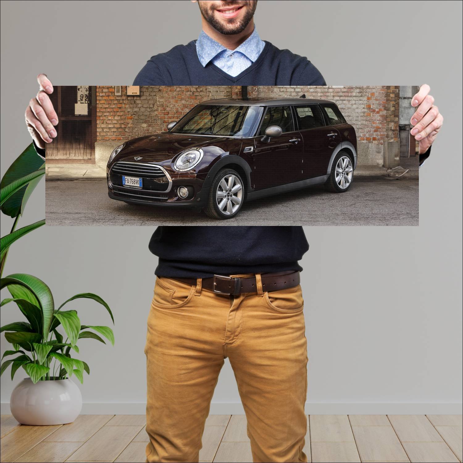Cuadro grande 30x80cm 2015 mini cooper clubman 357 220 Mini