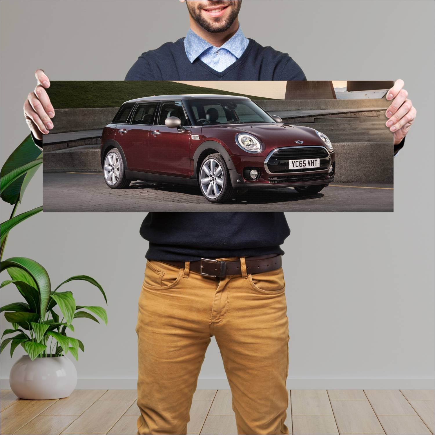 Cuadro grande 30x80cm 2015 mini cooper clubman uk 222 Mini