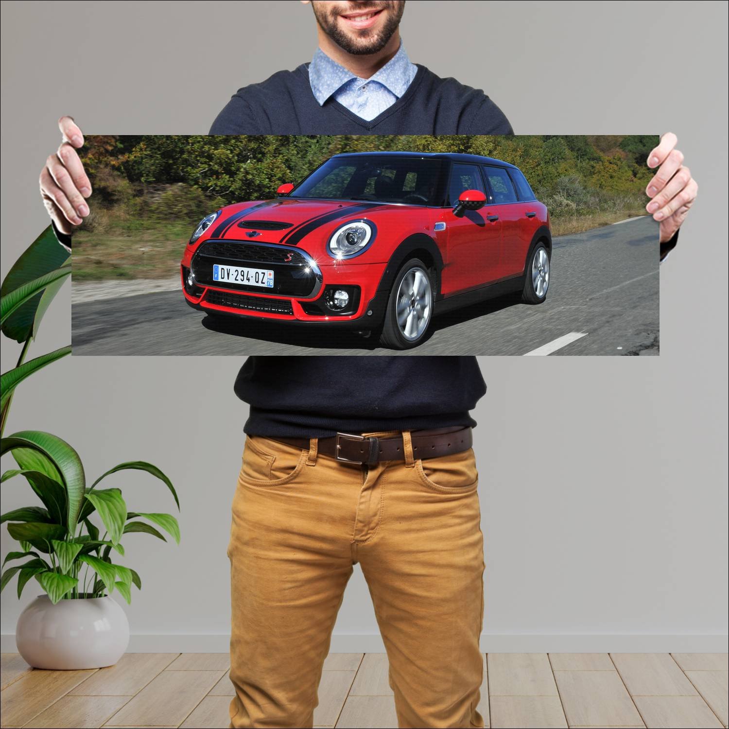 Cuadro grande 30x80cm 2015 mini cooper s clubman j 232 Mini